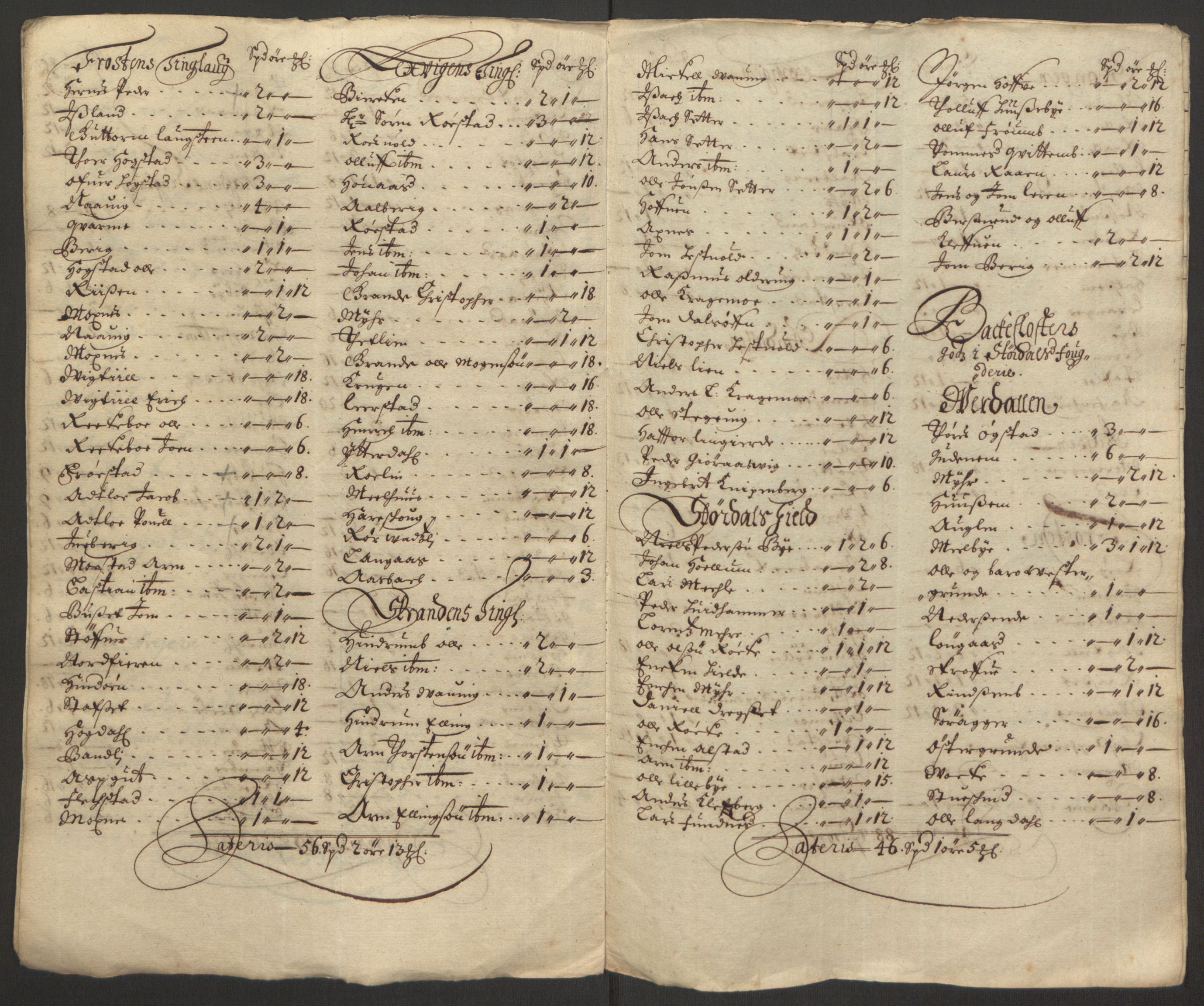 Rentekammeret inntil 1814, Reviderte regnskaper, Fogderegnskap, AV/RA-EA-4092/R62/L4186: Fogderegnskap Stjørdal og Verdal, 1693-1694, p. 214