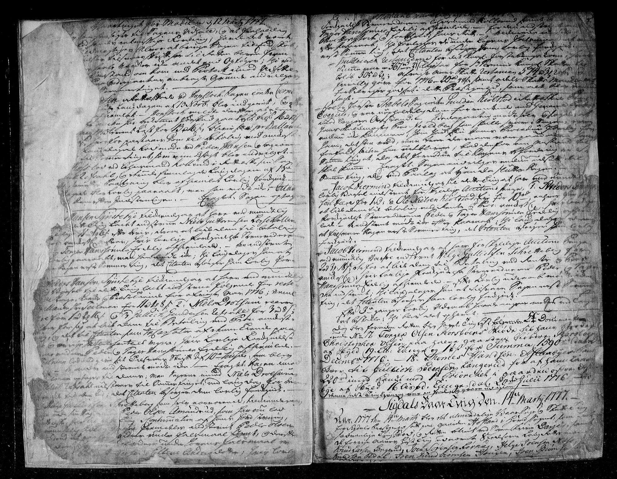 Eiker, Modum og Sigdal sorenskriveri, AV/SAKO-A-123/F/Fa/Fac/L0009: Tingbok, 1777-1787, p. 2