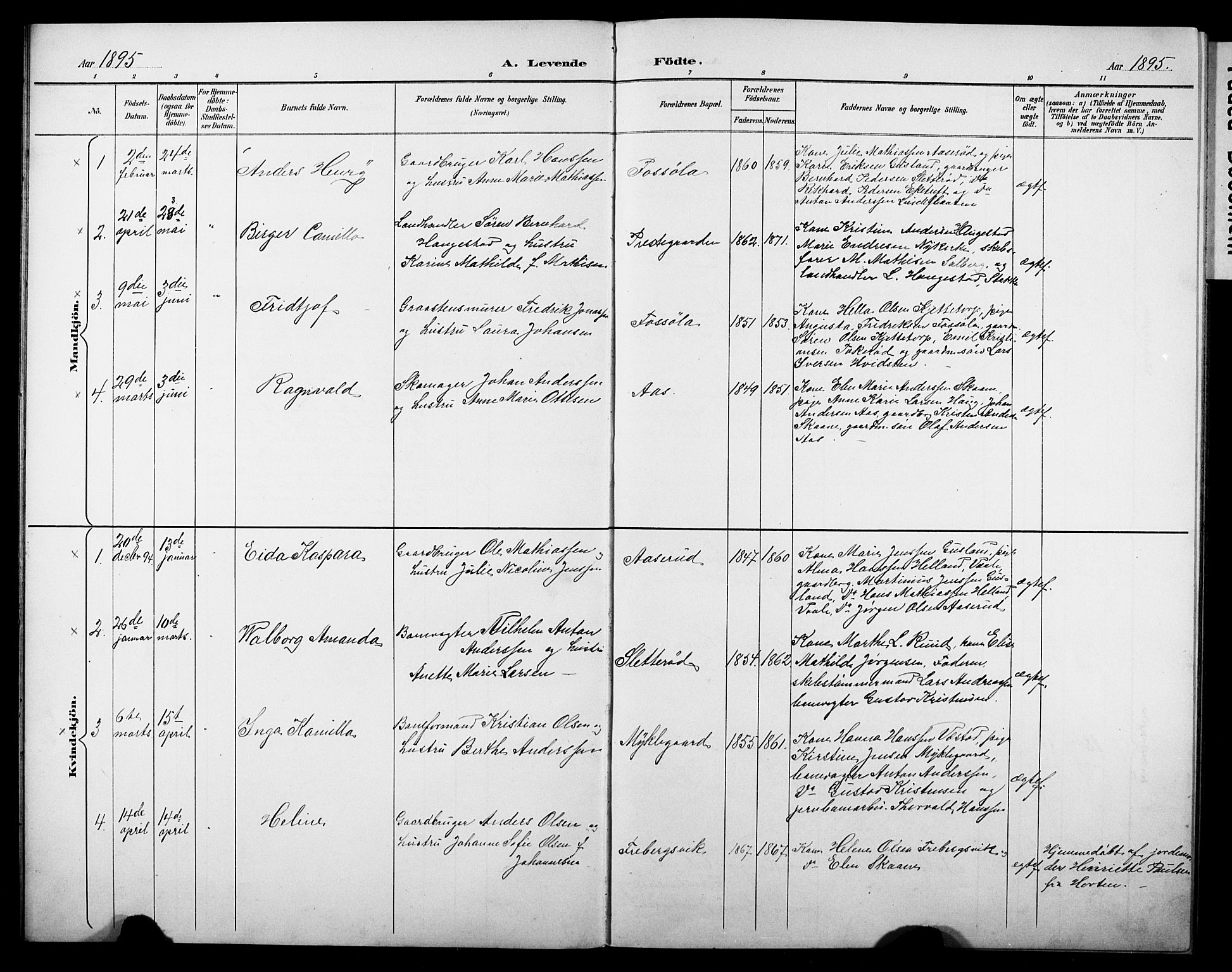 Borre kirkebøker, AV/SAKO-A-338/G/Gb/L0003: Parish register (copy) no. II 3, 1893-1905