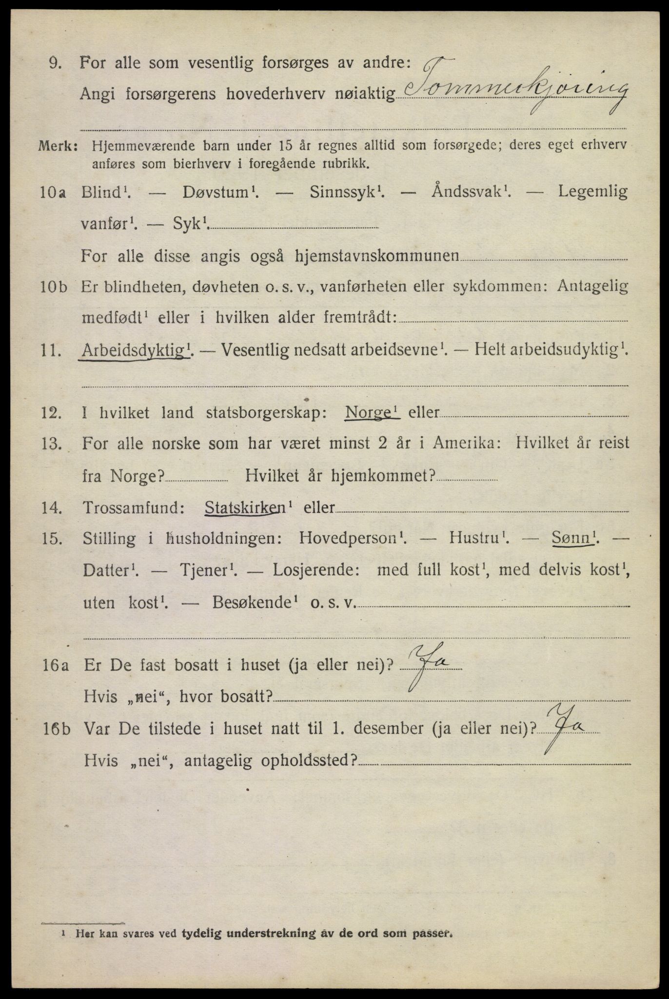 SAKO, 1920 census for Øvre Sandsvær, 1920, p. 2831