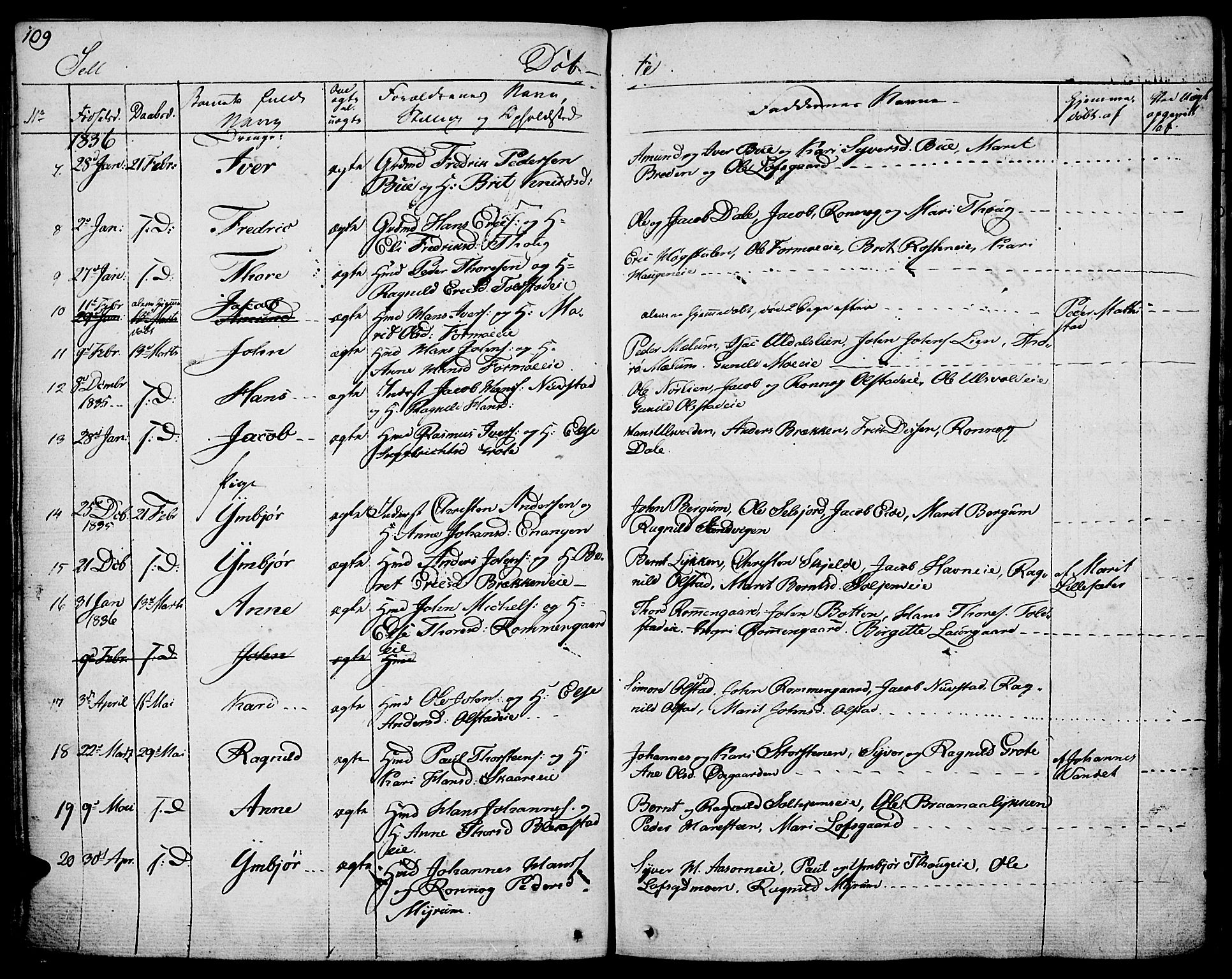 Vågå prestekontor, SAH/PREST-076/H/Ha/Haa/L0004: Parish register (official) no. 4 /3, 1834-1842, p. 109