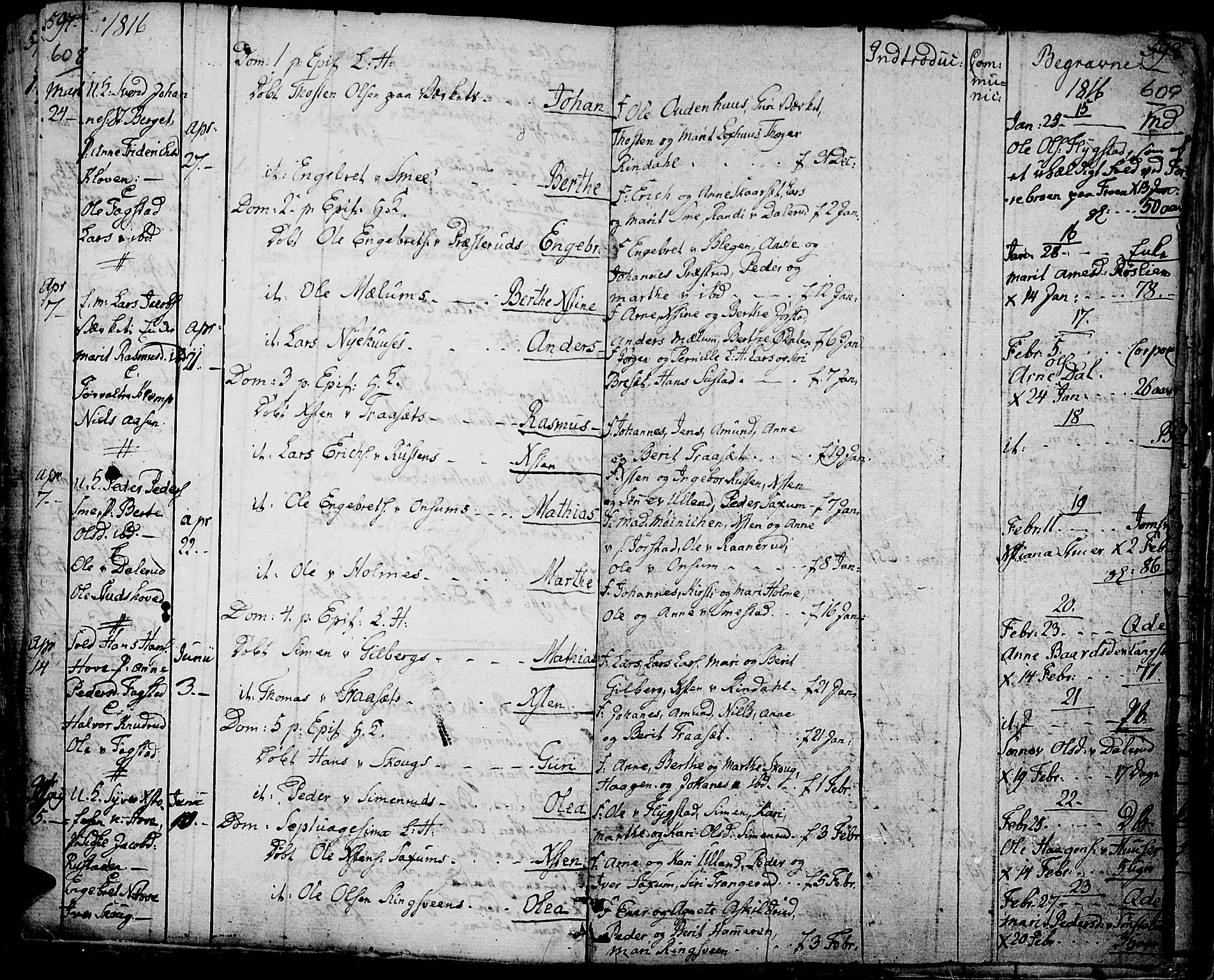 Fåberg prestekontor, AV/SAH-PREST-086/H/Ha/Haa/L0002: Parish register (official) no. 2, 1775-1818, p. 608-609