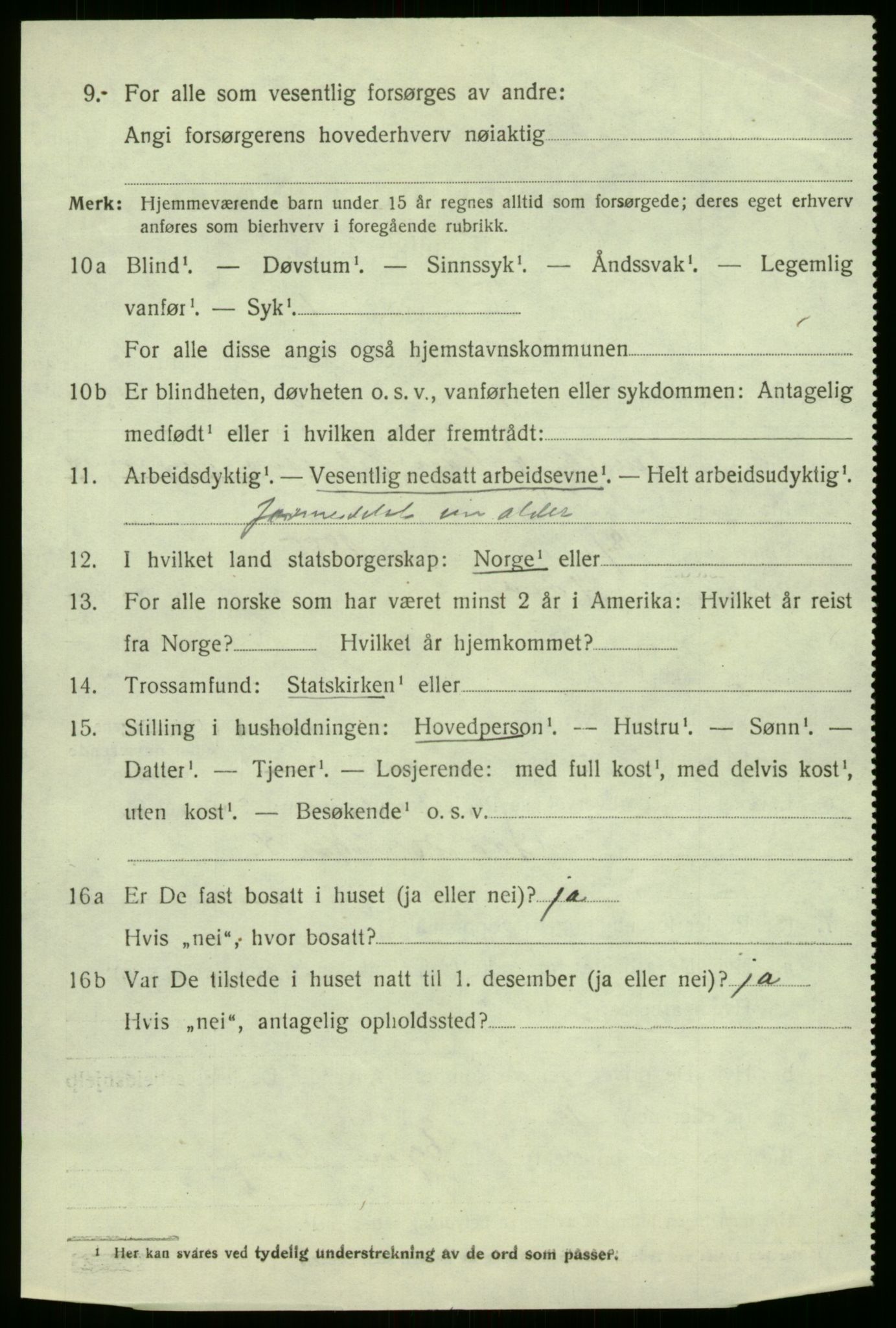 SAB, 1920 census for Førde, 1920, p. 2269