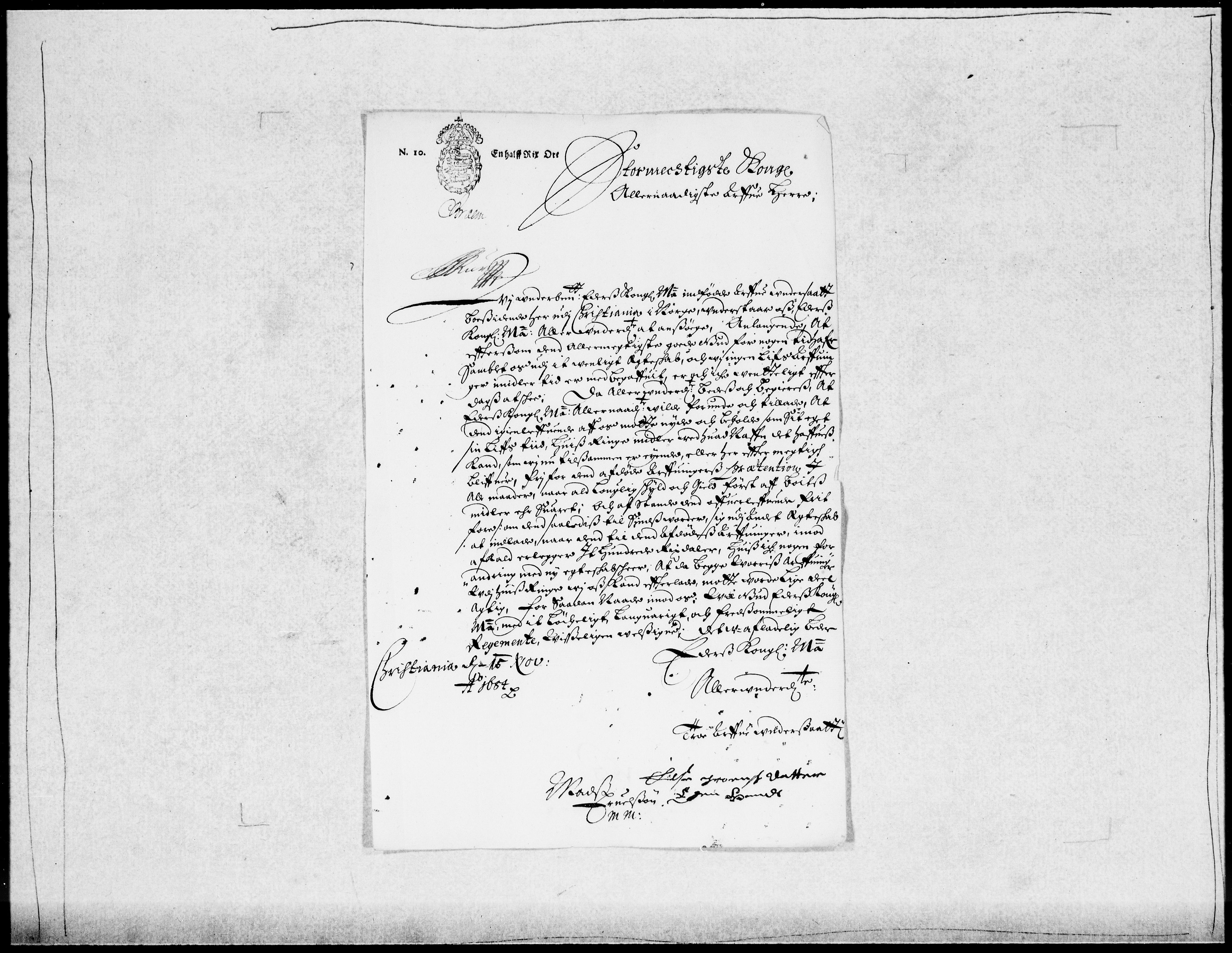 Danske Kanselli 1572-1799, AV/RA-EA-3023/F/Fc/Fcc/Fcca/L0038: Norske innlegg 1572-1799, 1685, p. 5