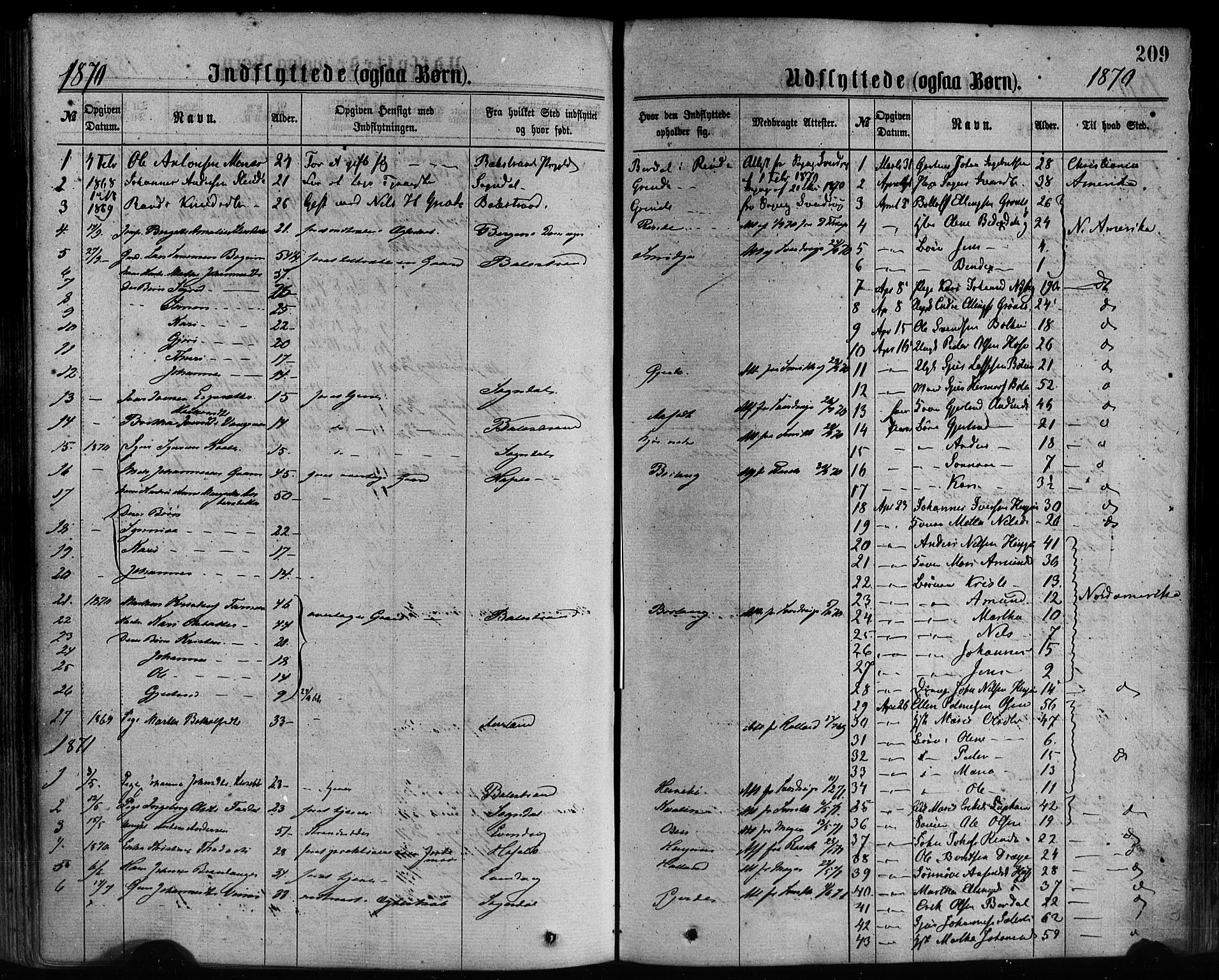 Leikanger sokneprestembete, SAB/A-81001: Parish register (official) no. A 9, 1869-1888, p. 209