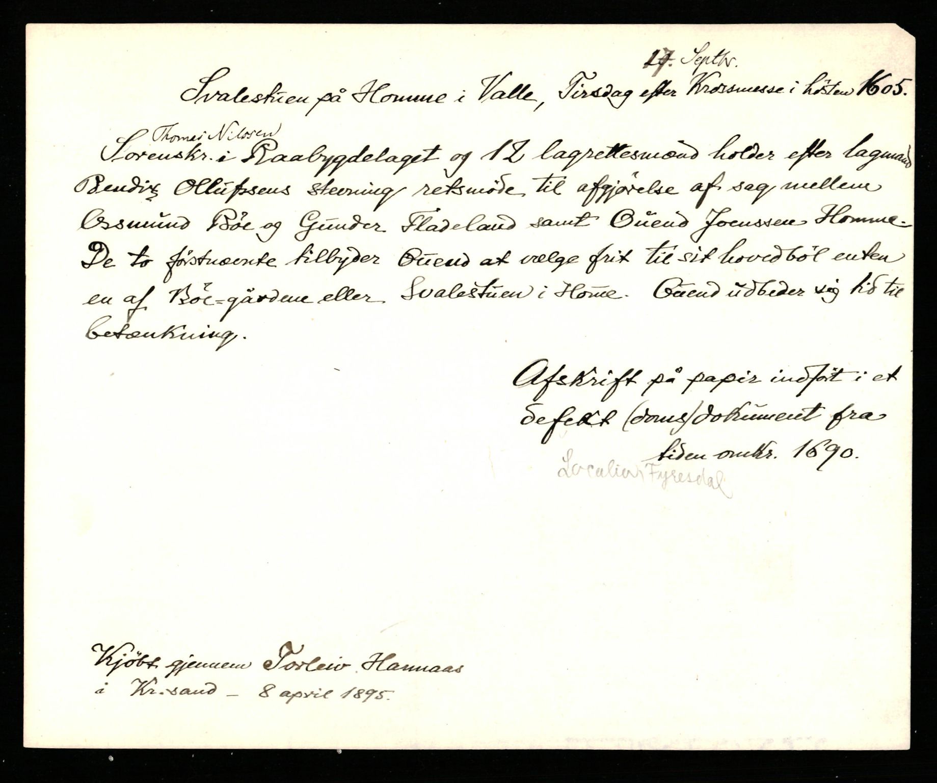 Riksarkivets diplomsamling, AV/RA-EA-5965/F35/F35b/L0005: Riksarkivets diplomer, seddelregister, 1601-1612, p. 343