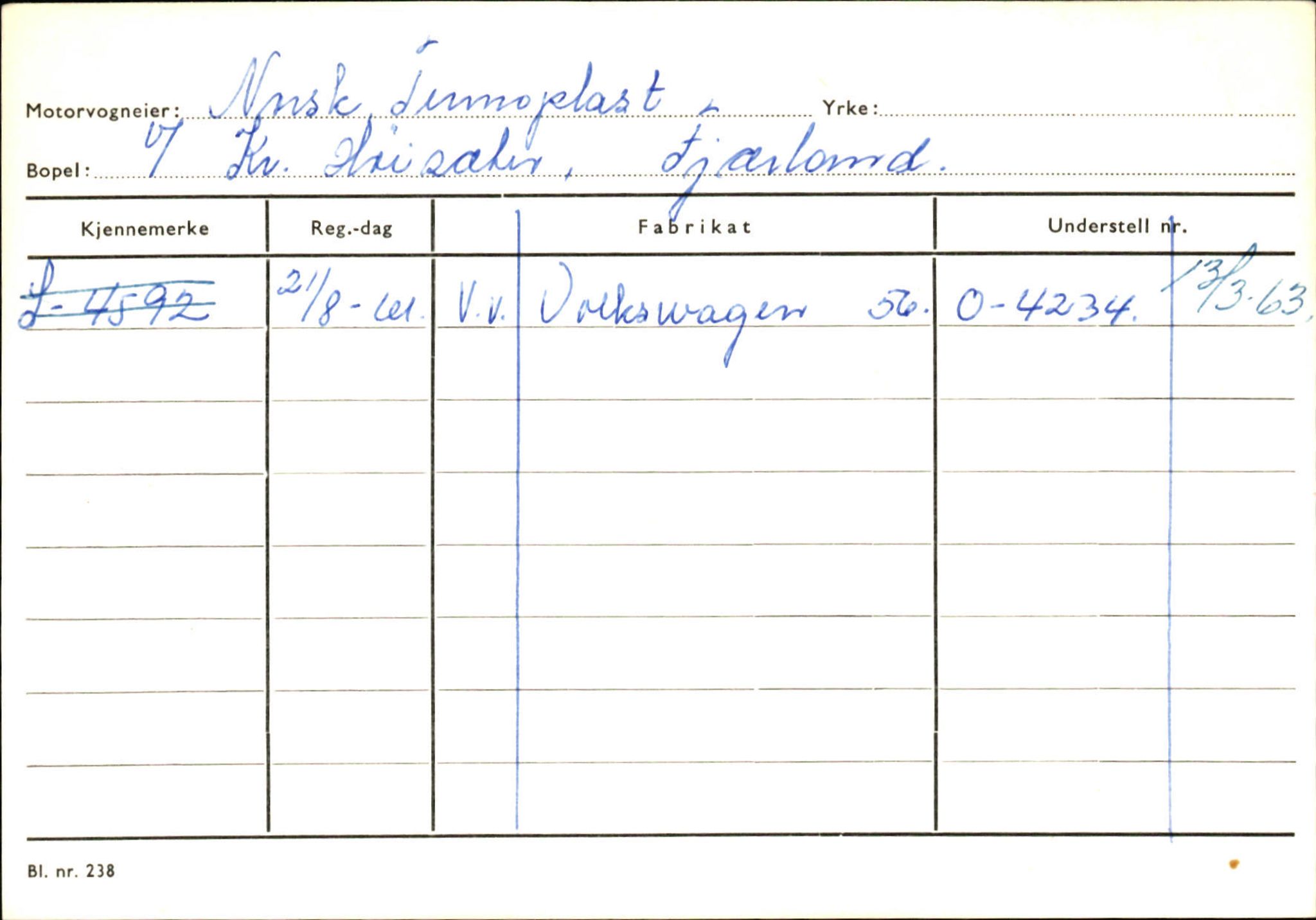 Statens vegvesen, Sogn og Fjordane vegkontor, AV/SAB-A-5301/4/F/L0132: Eigarregister Askvoll A-Å. Balestrand A-Å, 1945-1975, p. 2194