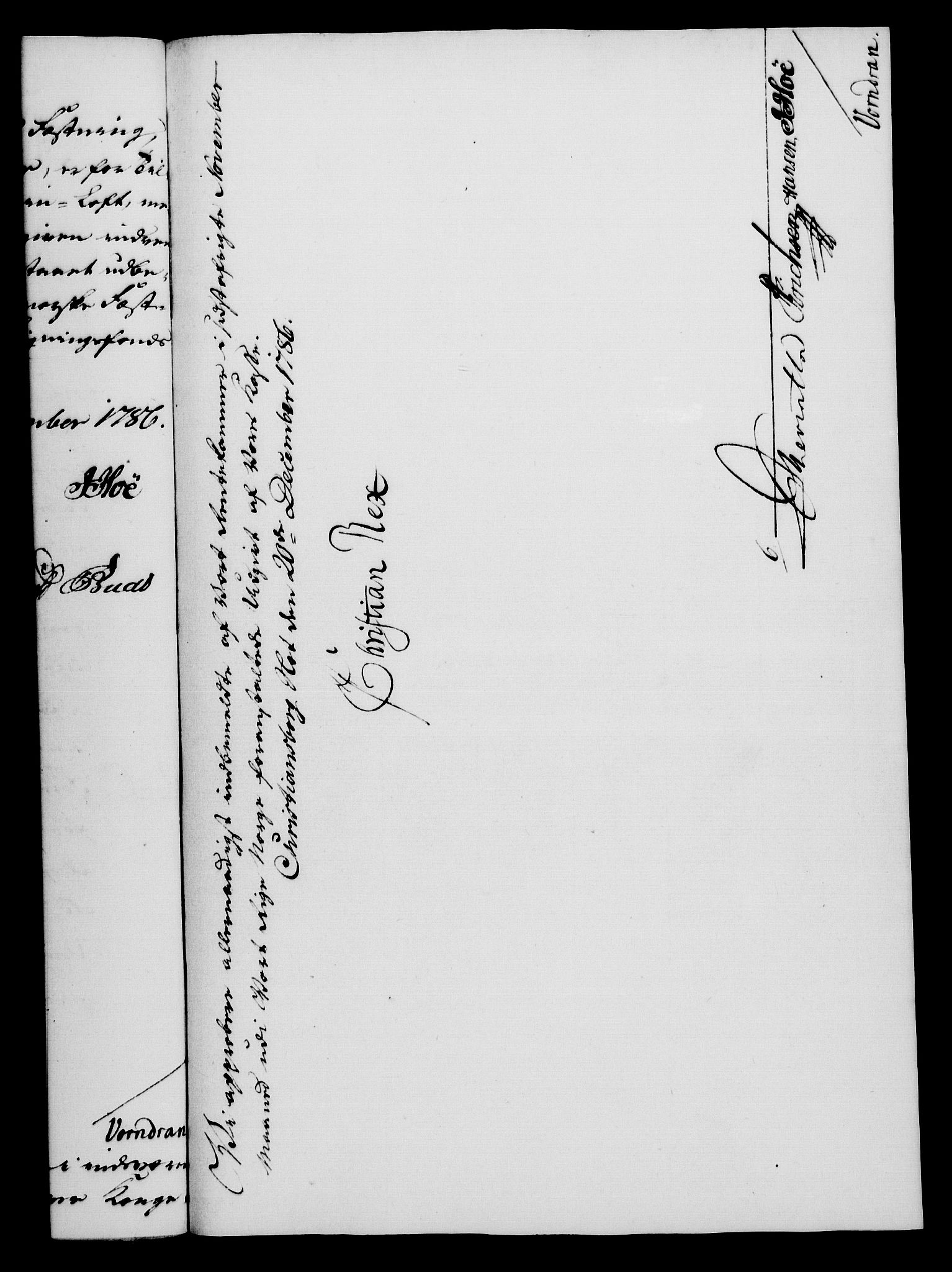 Rentekammeret, Kammerkanselliet, RA/EA-3111/G/Gf/Gfa/L0068: Norsk relasjons- og resolusjonsprotokoll (merket RK 52.68), 1786, p. 1049
