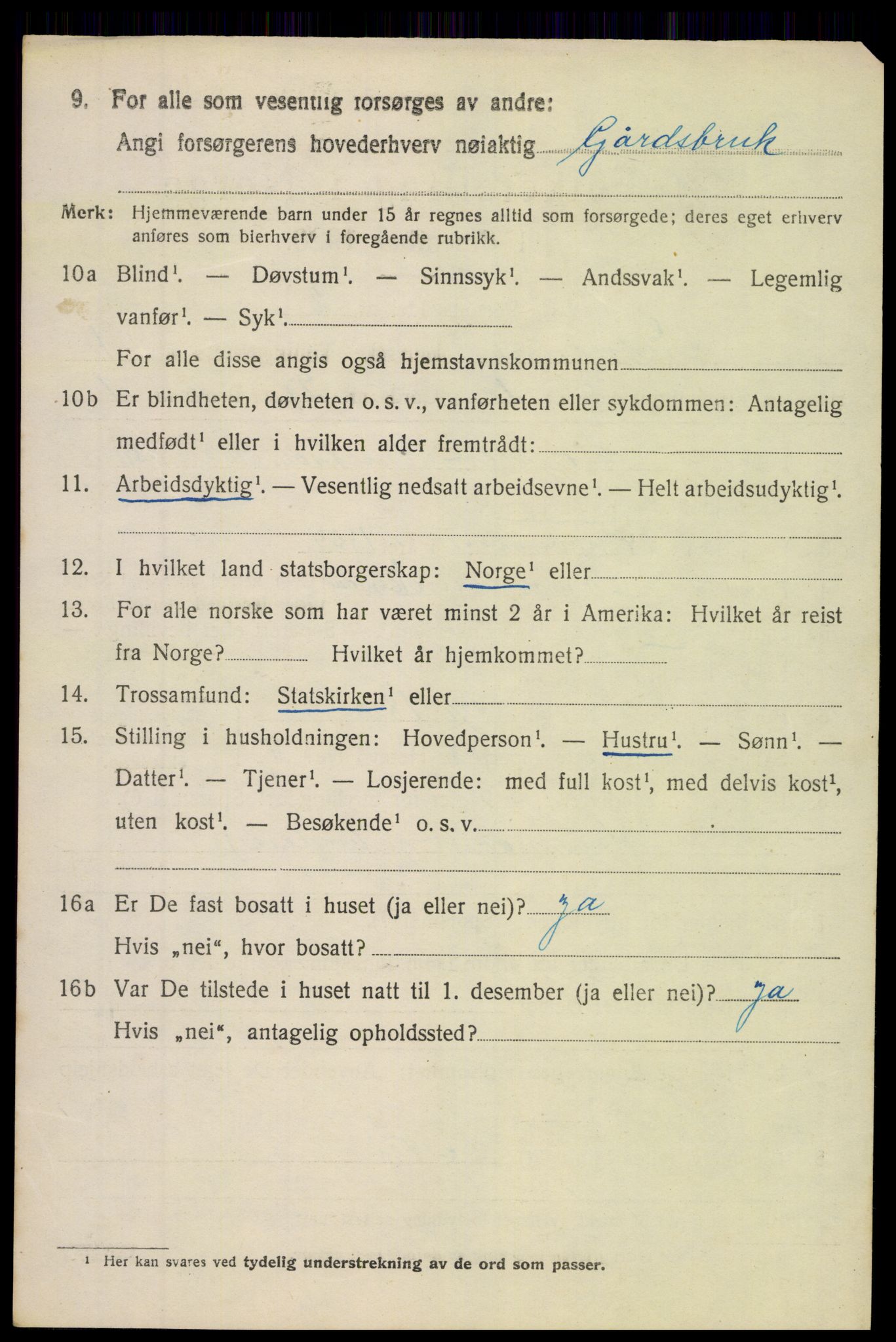 SAH, 1920 census for Etnedal, 1920, p. 805