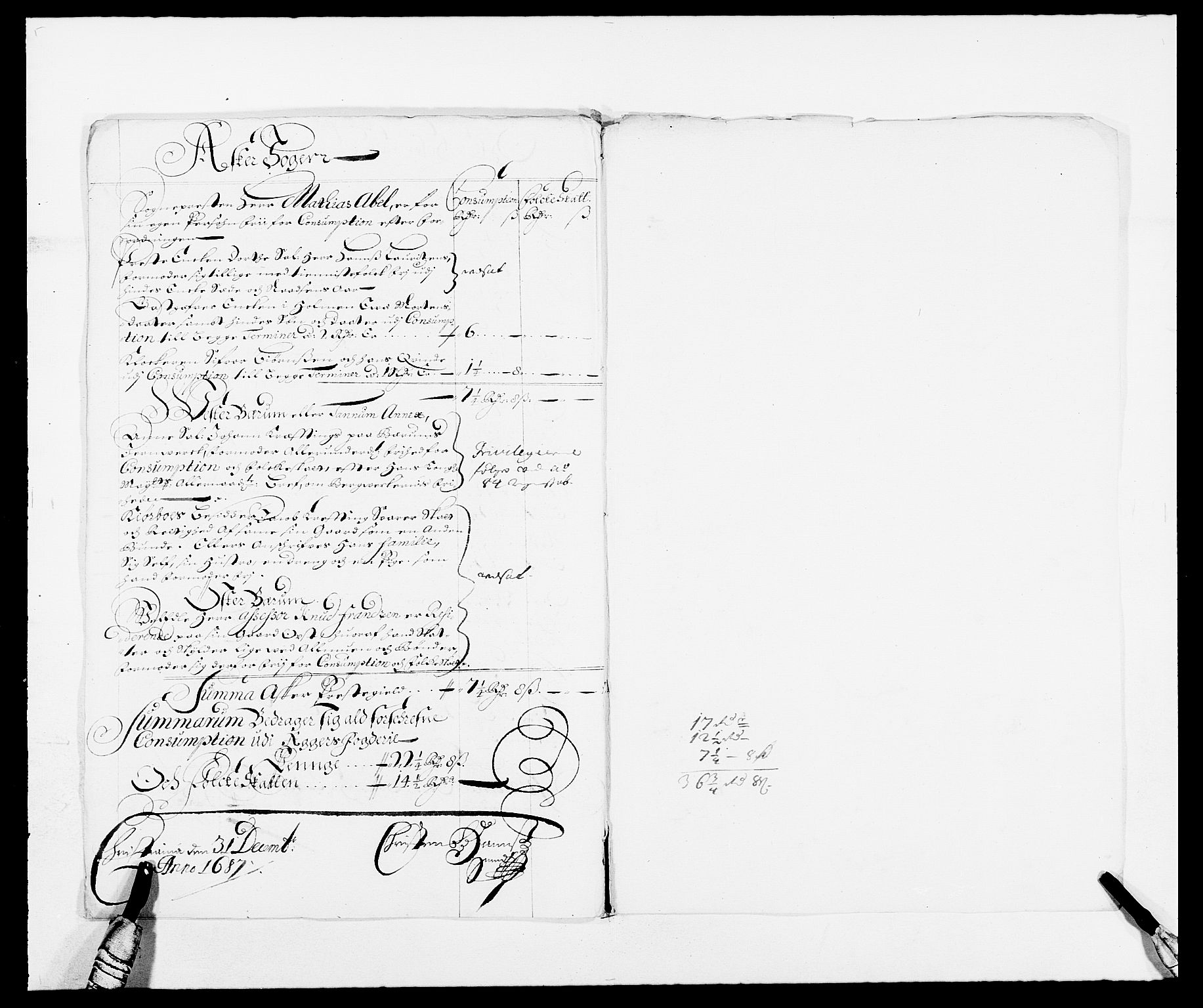 Rentekammeret inntil 1814, Reviderte regnskaper, Fogderegnskap, RA/EA-4092/R08/L0422: Fogderegnskap Aker, 1684-1686, p. 231