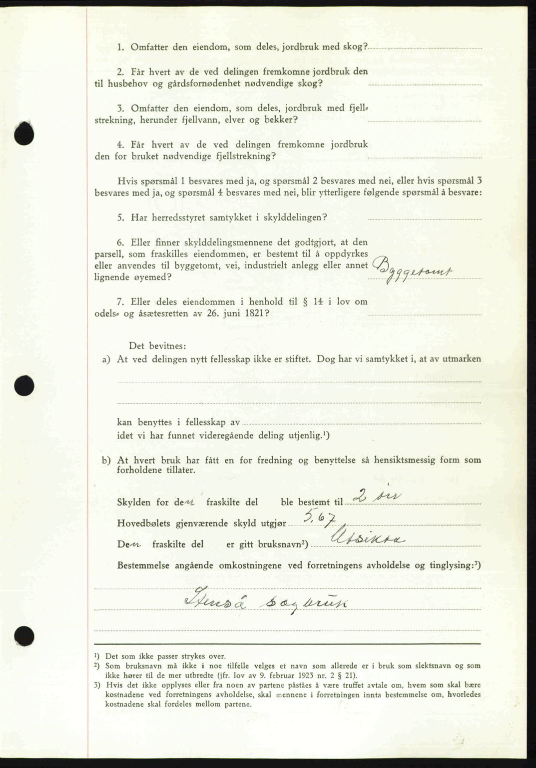 Romsdal sorenskriveri, AV/SAT-A-4149/1/2/2C: Mortgage book no. A22, 1947-1947, Diary no: : 345/1947