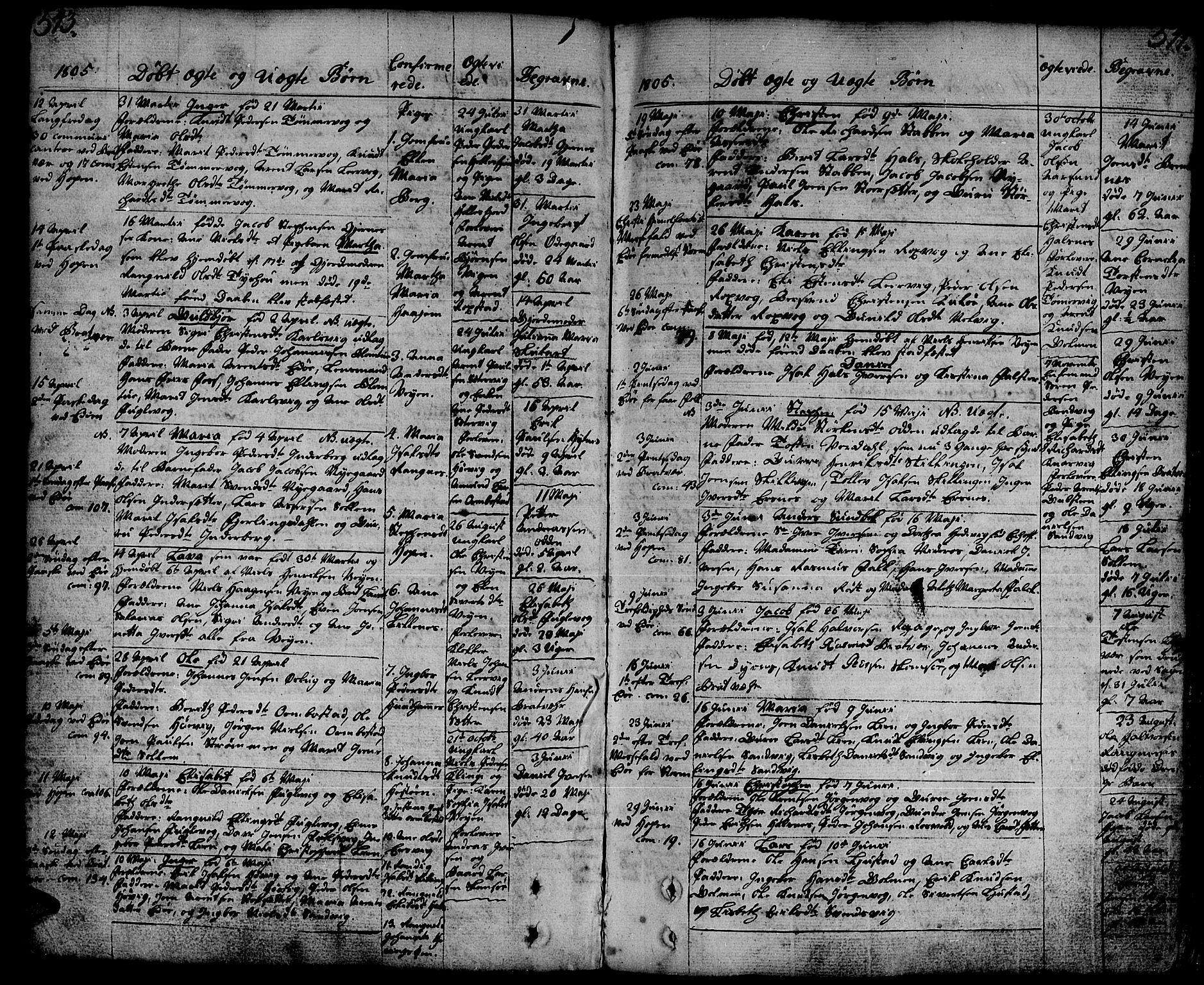 Ministerialprotokoller, klokkerbøker og fødselsregistre - Møre og Romsdal, SAT/A-1454/581/L0932: Parish register (official) no. 581A02, 1767-1823, p. 543-544