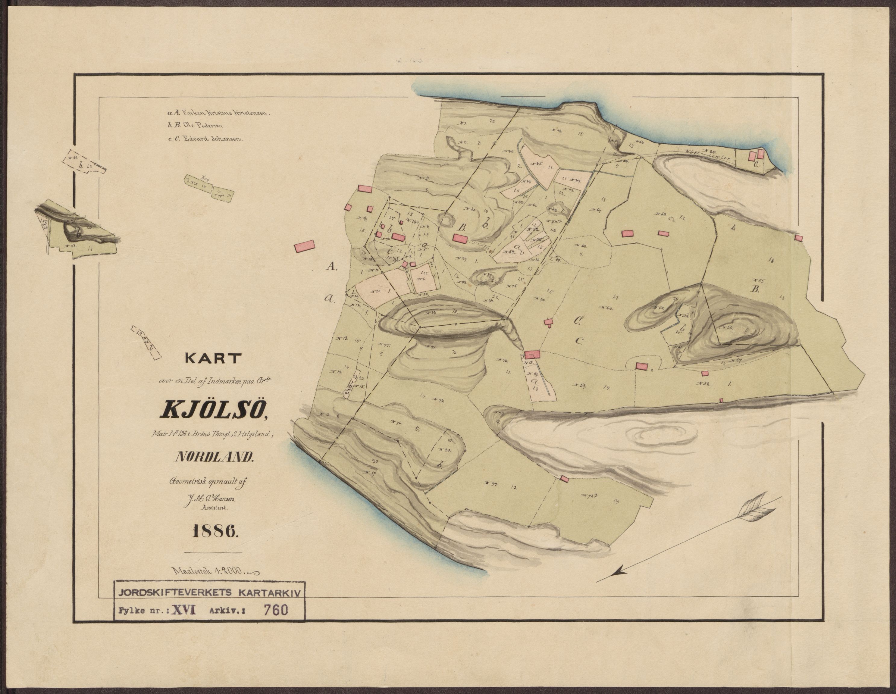 Jordskifteverkets kartarkiv, AV/RA-S-3929/T, 1859-1988, p. 892