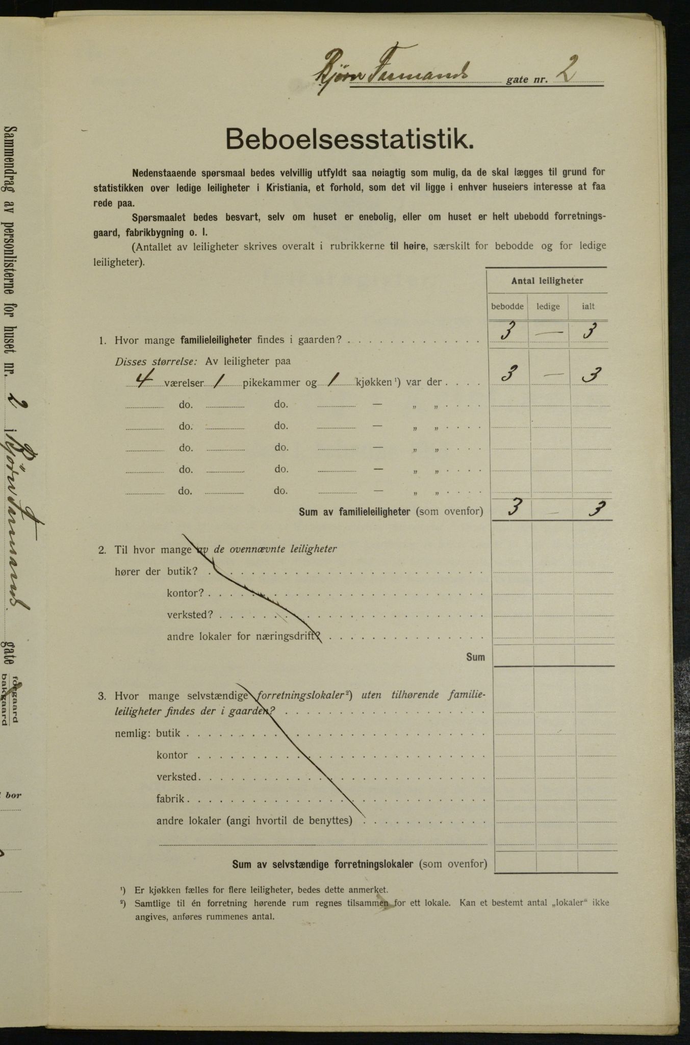 OBA, Municipal Census 1913 for Kristiania, 1913, p. 6444