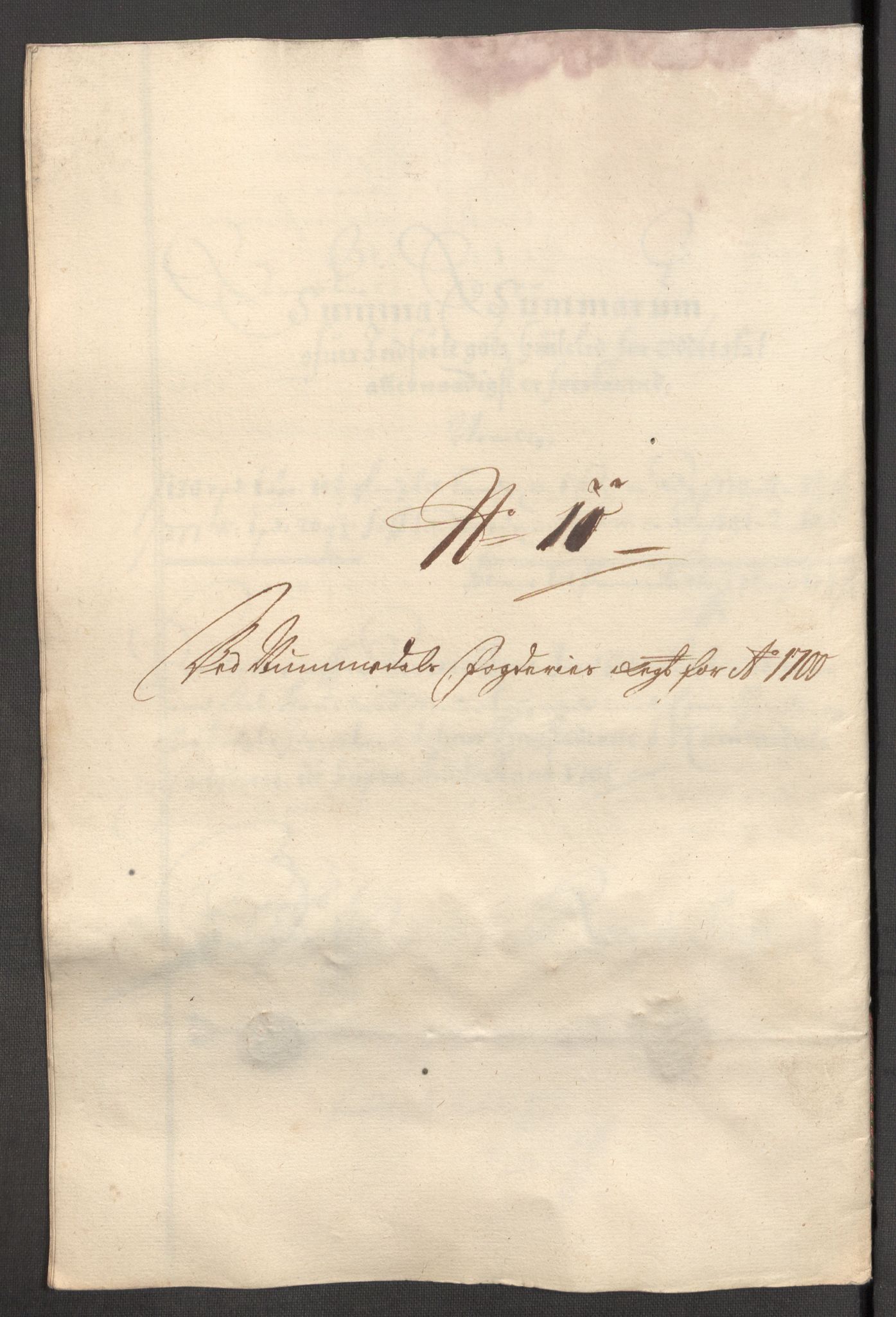 Rentekammeret inntil 1814, Reviderte regnskaper, Fogderegnskap, RA/EA-4092/R64/L4426: Fogderegnskap Namdal, 1699-1700, p. 332