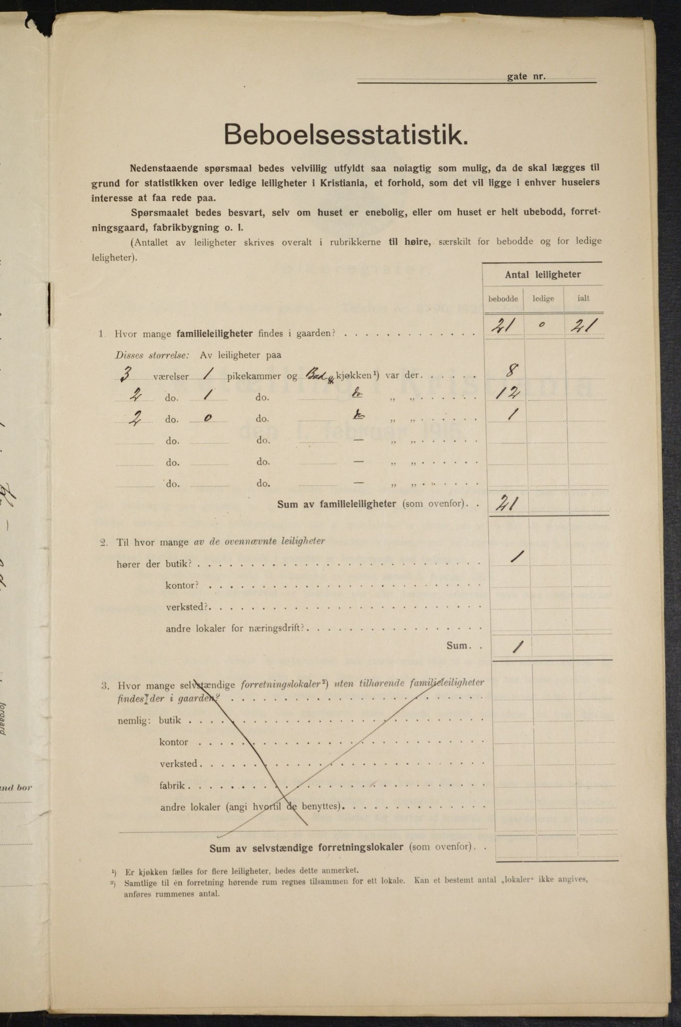 OBA, Municipal Census 1915 for Kristiania, 1915, p. 54201