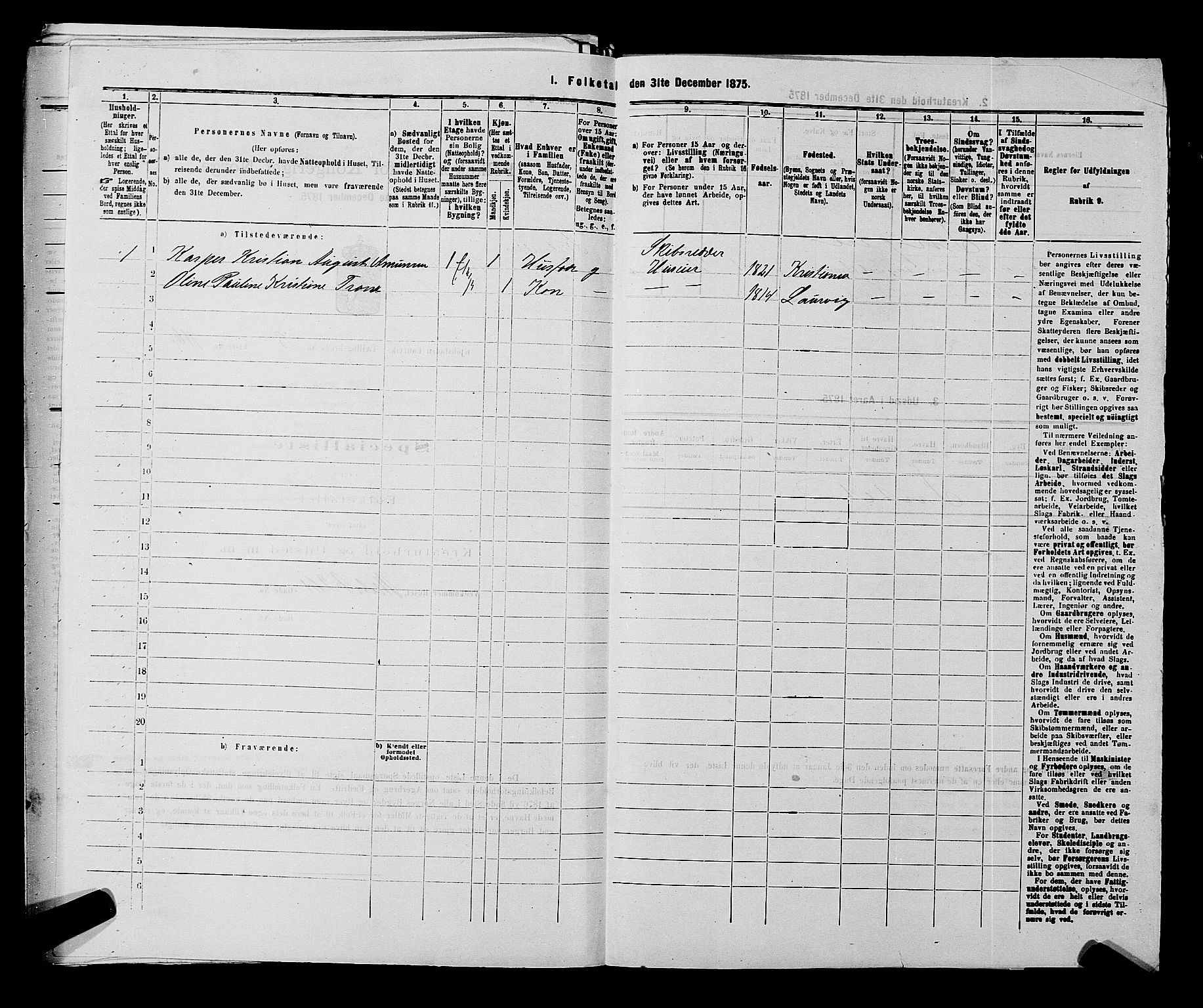 SAKO, 1875 census for 0707P Larvik, 1875, p. 756