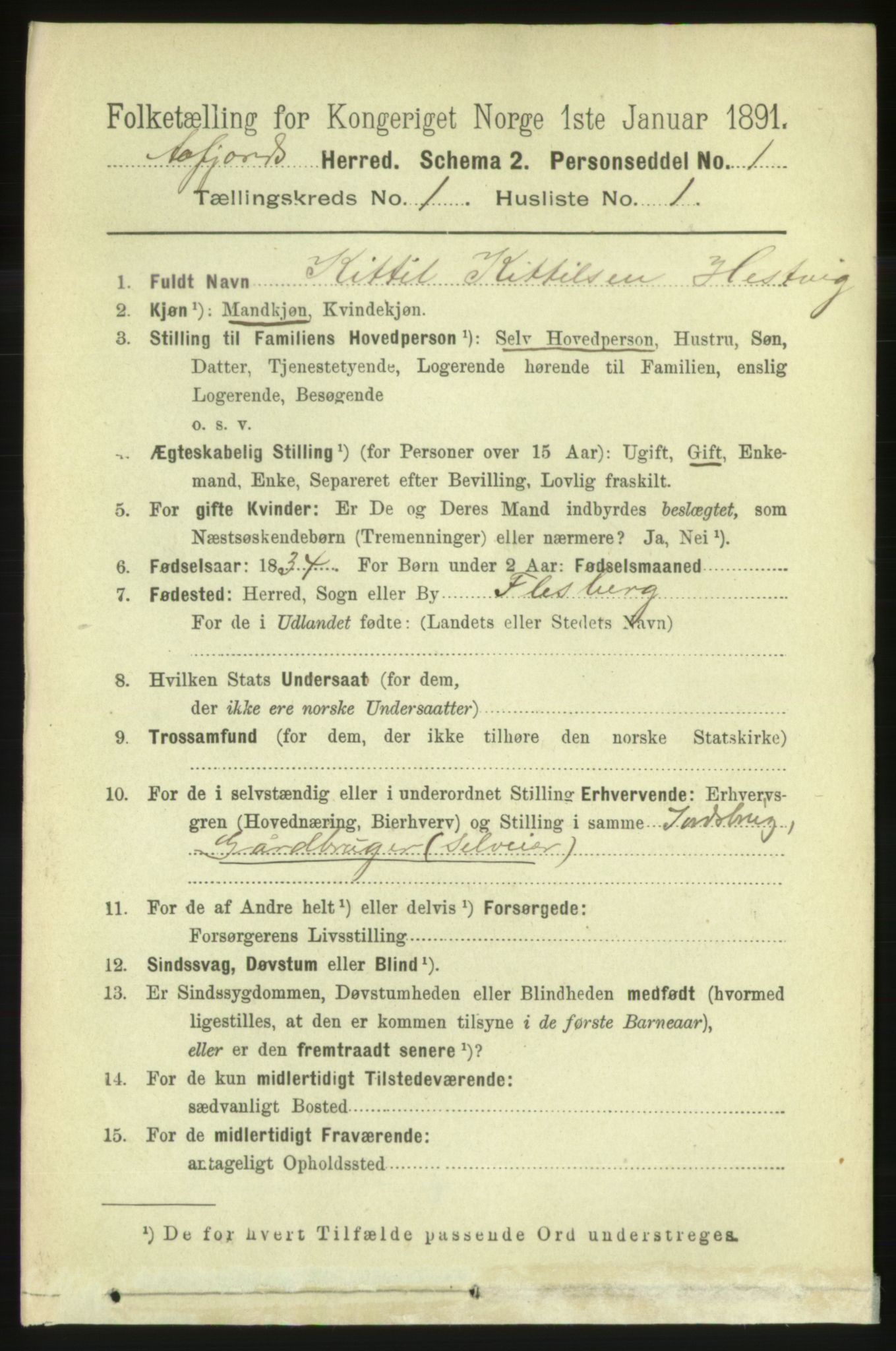 RA, 1891 census for 1630 Åfjord, 1891, p. 72