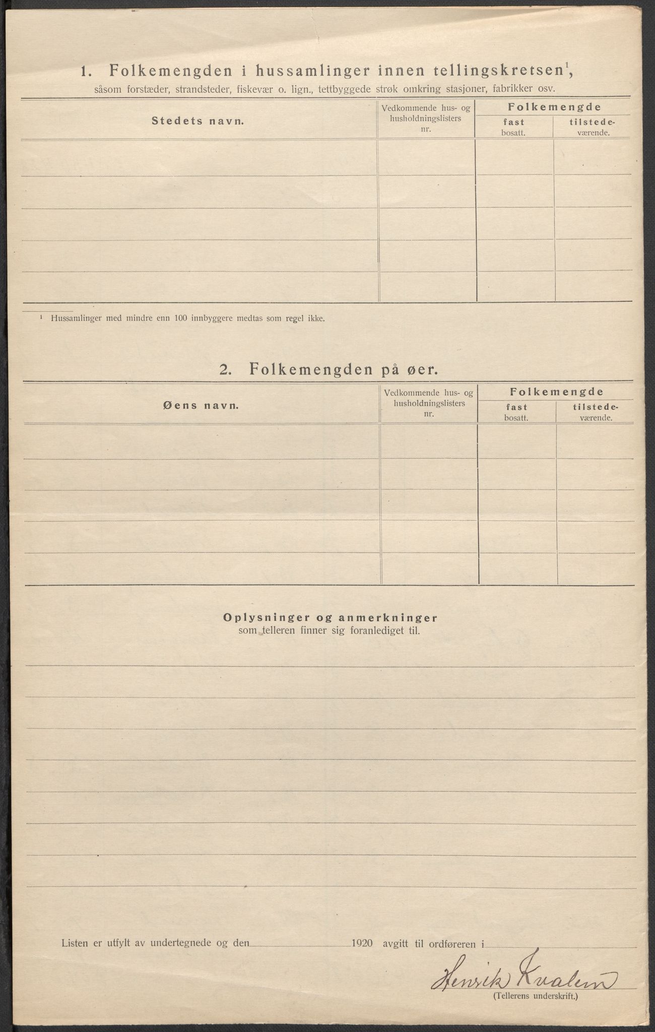 SAO, 1920 census for Aurskog, 1920, p. 14