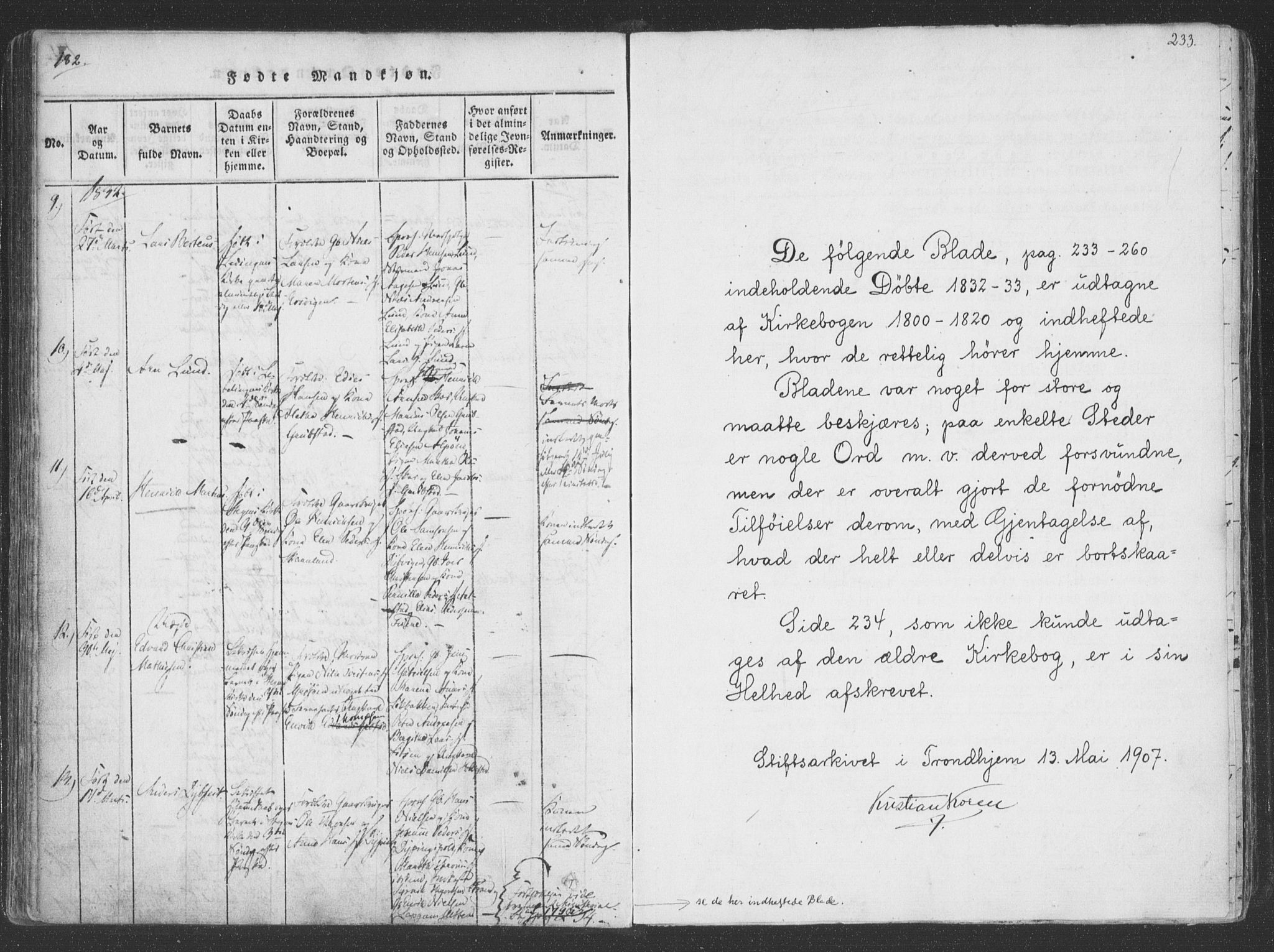 Ministerialprotokoller, klokkerbøker og fødselsregistre - Nordland, SAT/A-1459/855/L0798: Parish register (official) no. 855A06, 1821-1835, p. 182-183