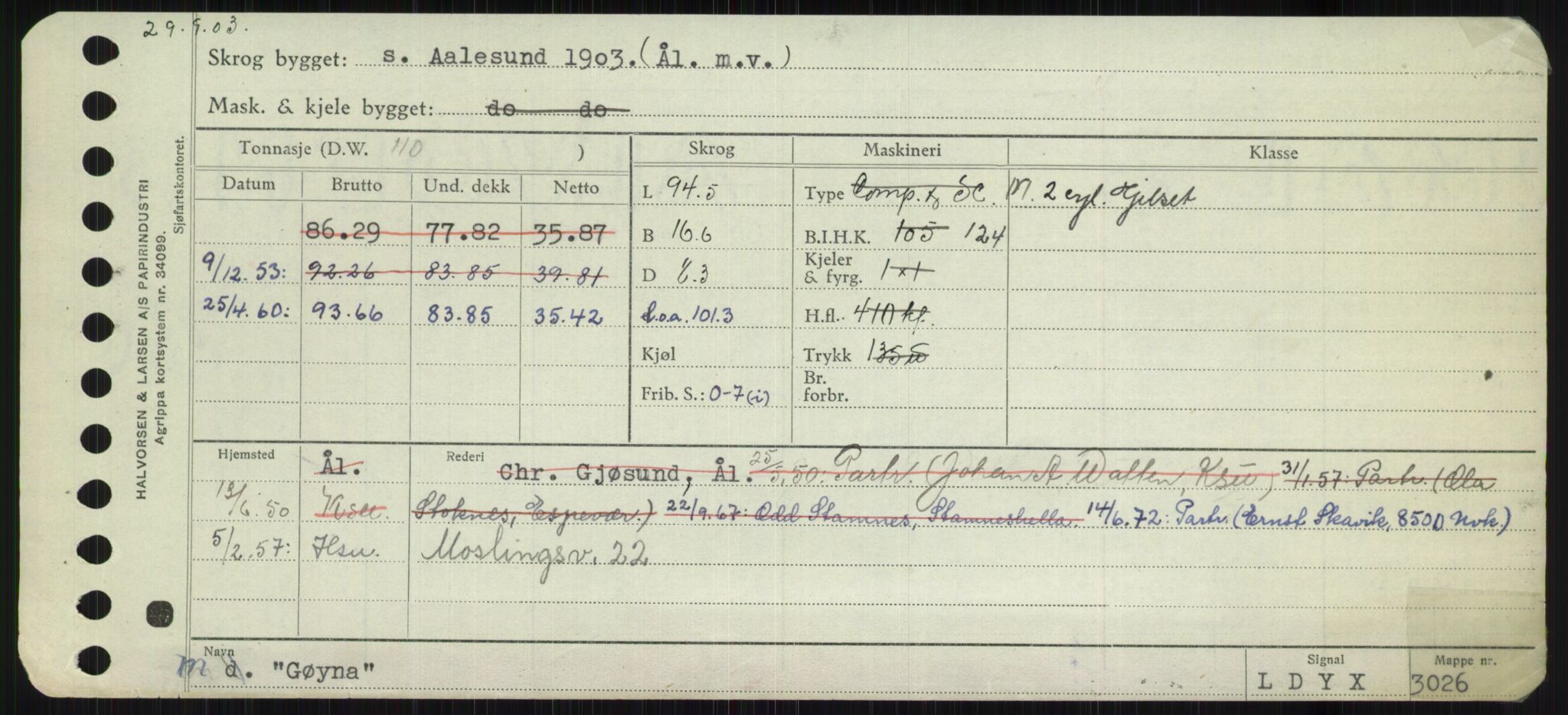 Sjøfartsdirektoratet med forløpere, Skipsmålingen, RA/S-1627/H/Ha/L0002/0002: Fartøy, Eik-Hill / Fartøy, G-Hill, p. 357