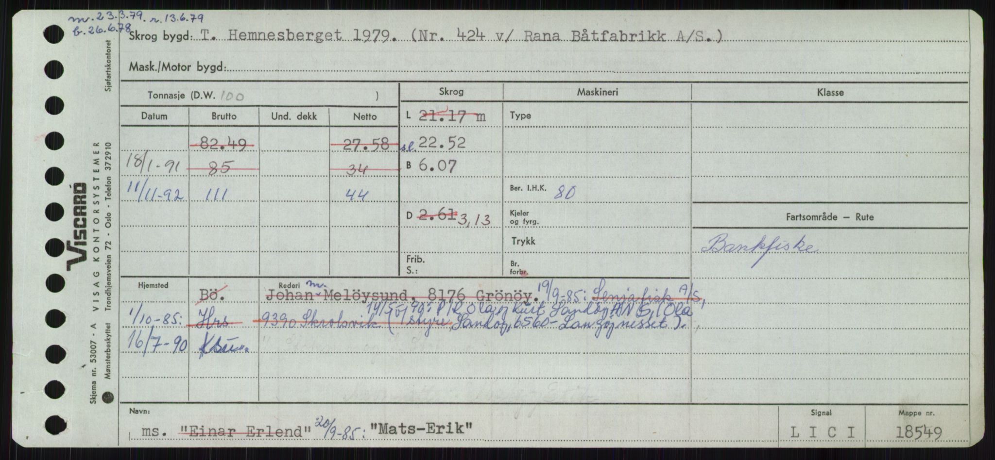 Sjøfartsdirektoratet med forløpere, Skipsmålingen, RA/S-1627/H/Ha/L0004/0001: Fartøy, Mas-R / Fartøy, Mas-Odd, p. 13