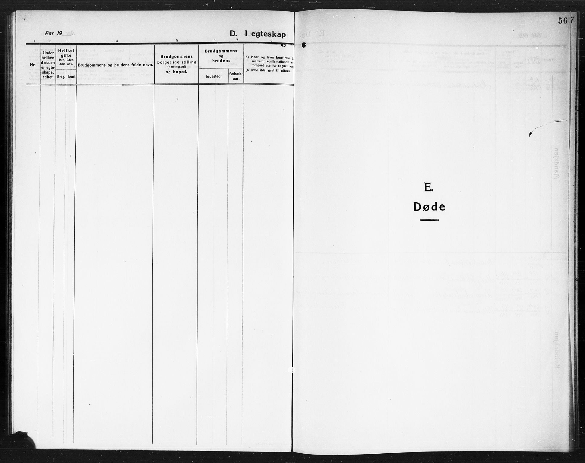 Rødenes prestekontor Kirkebøker, AV/SAO-A-2005/G/Gb/L0002: Parish register (copy) no. II 2, 1911-1921, p. 56