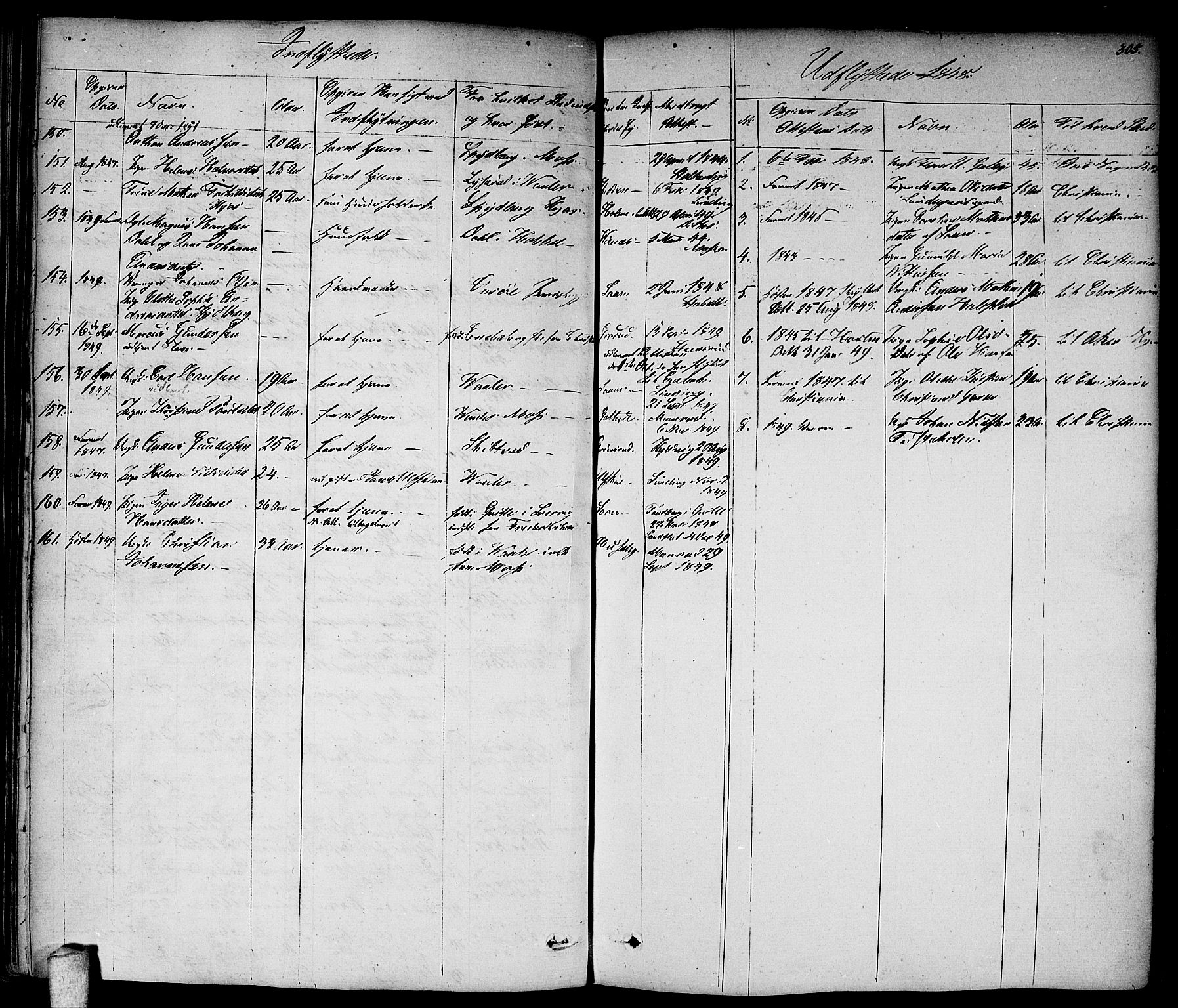 Vestby prestekontor Kirkebøker, AV/SAO-A-10893/F/Fa/L0006: Parish register (official) no. I 6, 1827-1849, p. 305