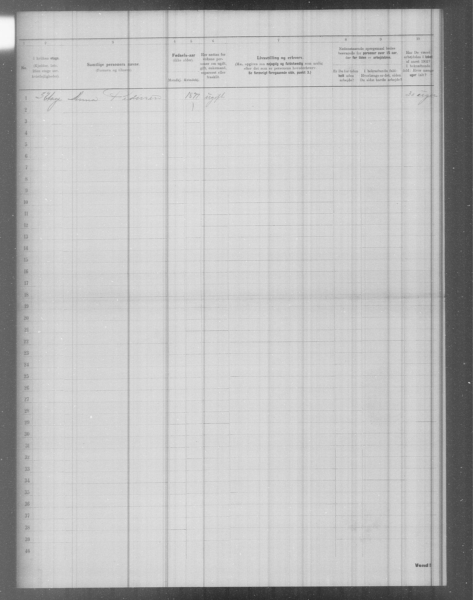 OBA, Municipal Census 1902 for Kristiania, 1902, p. 3861