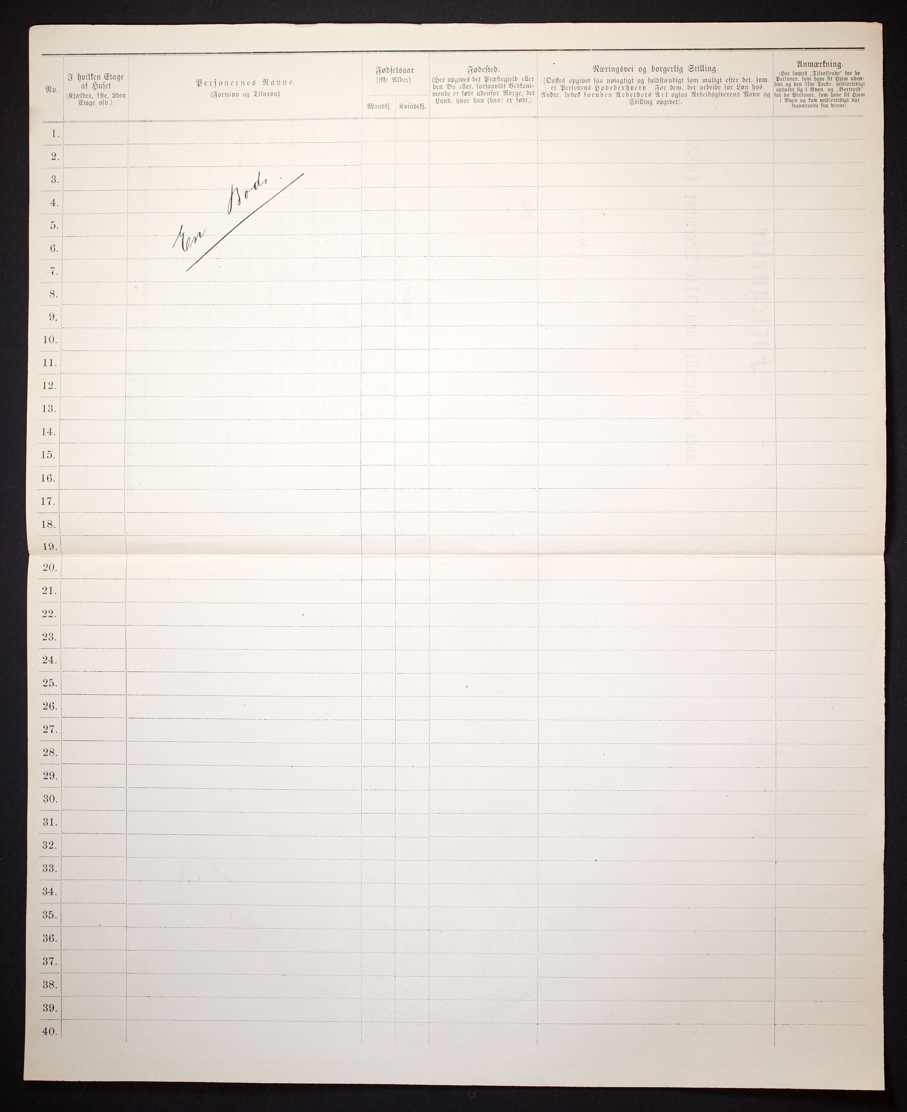 SAT, 1885 census for 1601 Trondheim, 1885, p. 1049