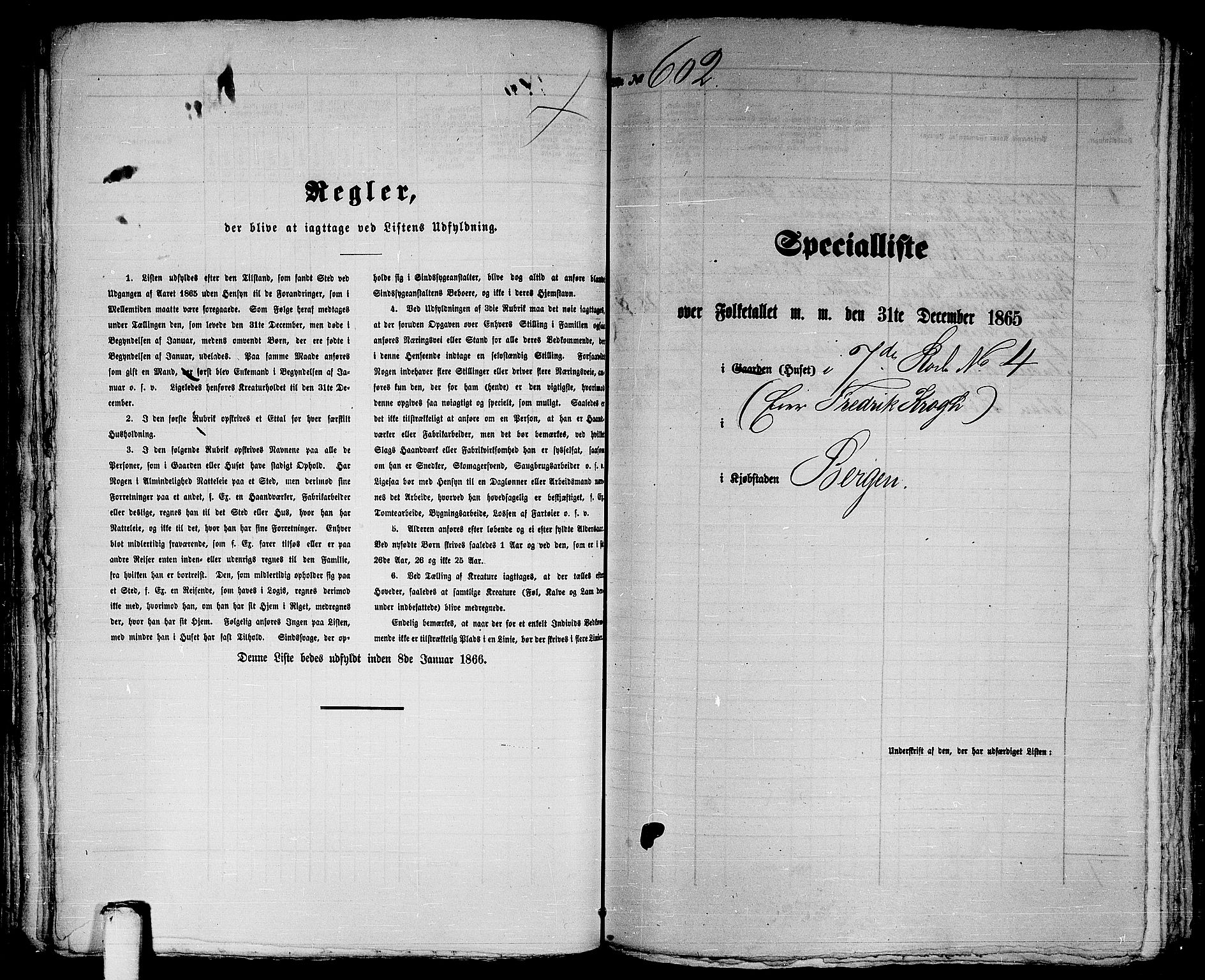 RA, 1865 census for Bergen, 1865, p. 1265