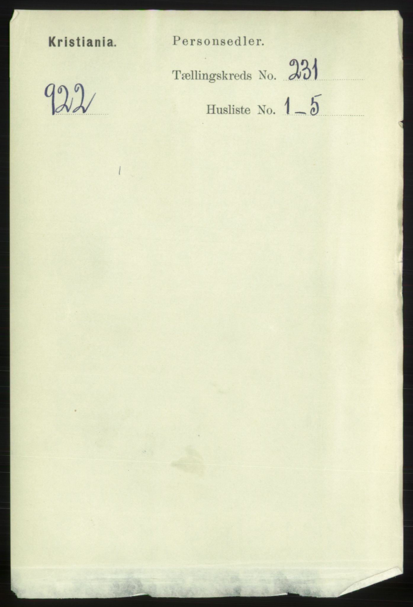 RA, 1891 census for 0301 Kristiania, 1891, p. 142504