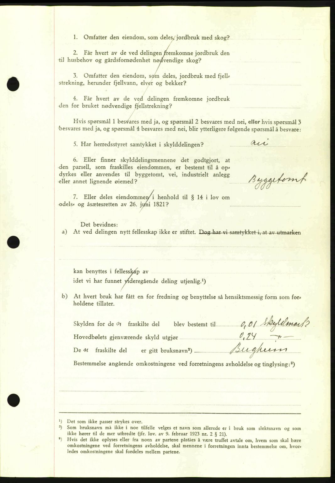 Romsdal sorenskriveri, AV/SAT-A-4149/1/2/2C: Mortgage book no. A11, 1941-1942, Diary no: : 1940/1941