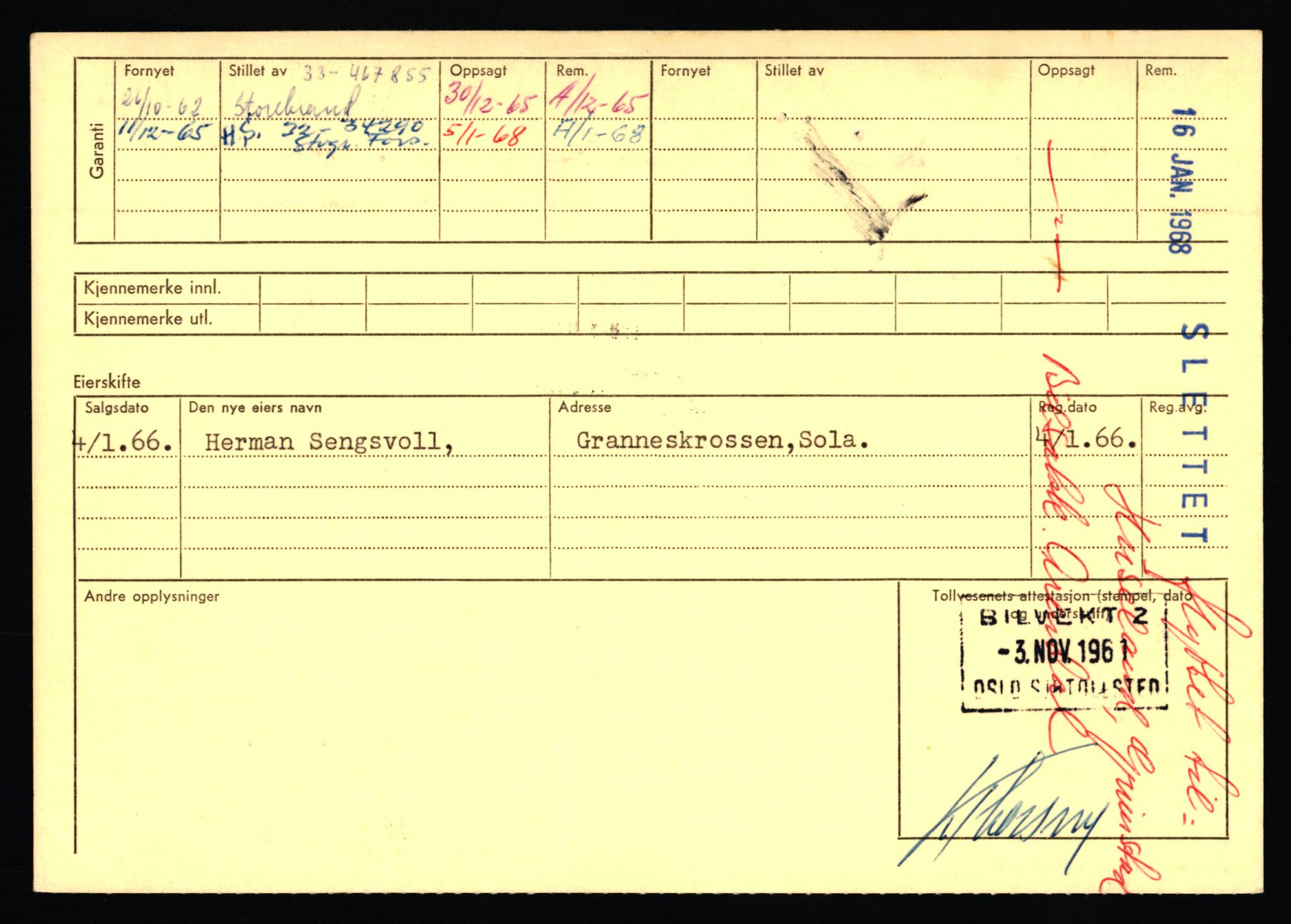 Stavanger trafikkstasjon, AV/SAST-A-101942/0/F/L0071: L-80500 - L-82199, 1930-1971, p. 2240