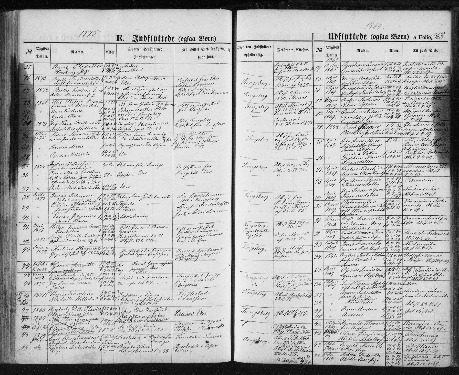 Kongsberg kirkebøker, SAKO/A-22/F/Fa/L0010: Parish register (official) no. I 10, 1859-1875, p. 368