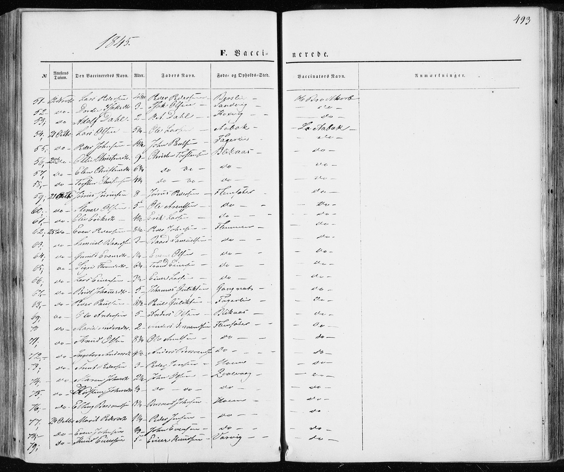 Ministerialprotokoller, klokkerbøker og fødselsregistre - Møre og Romsdal, AV/SAT-A-1454/586/L0984: Parish register (official) no. 586A10, 1844-1856, p. 493