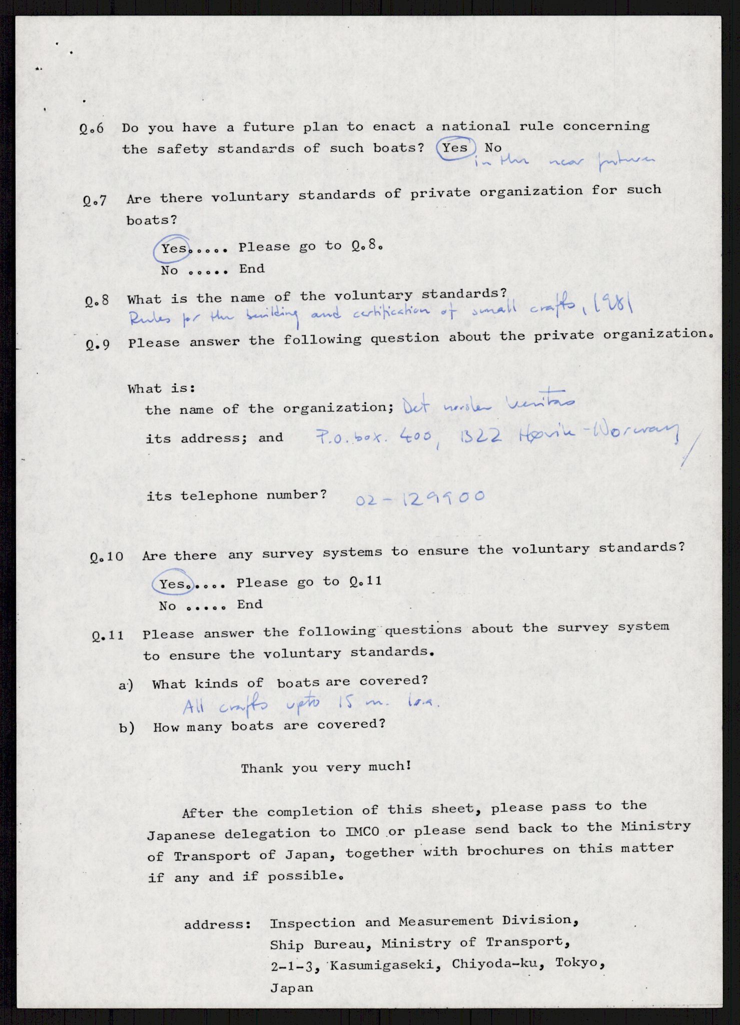 Sjøfartsdirektoratet med forløpere, generelt arkiv, AV/RA-S-1407/D/Du/Duc/L0641/0004: Skipskontrollen - Forskrifter    / Utleiebåter (2 mapper), 1977-1989, p. 524