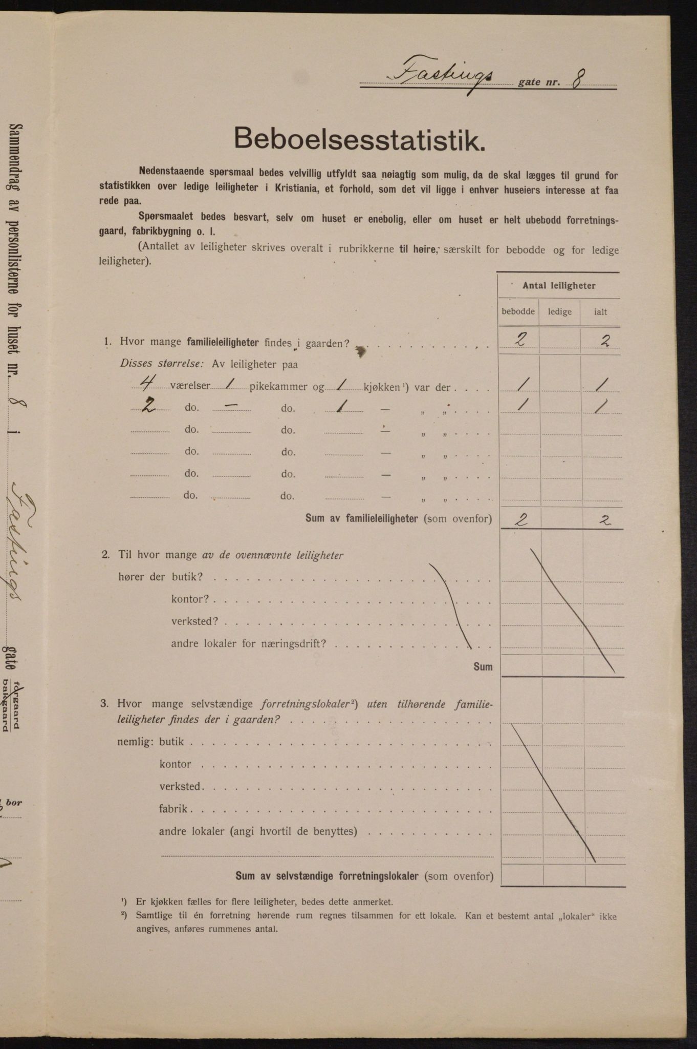 OBA, Municipal Census 1913 for Kristiania, 1913, p. 23799