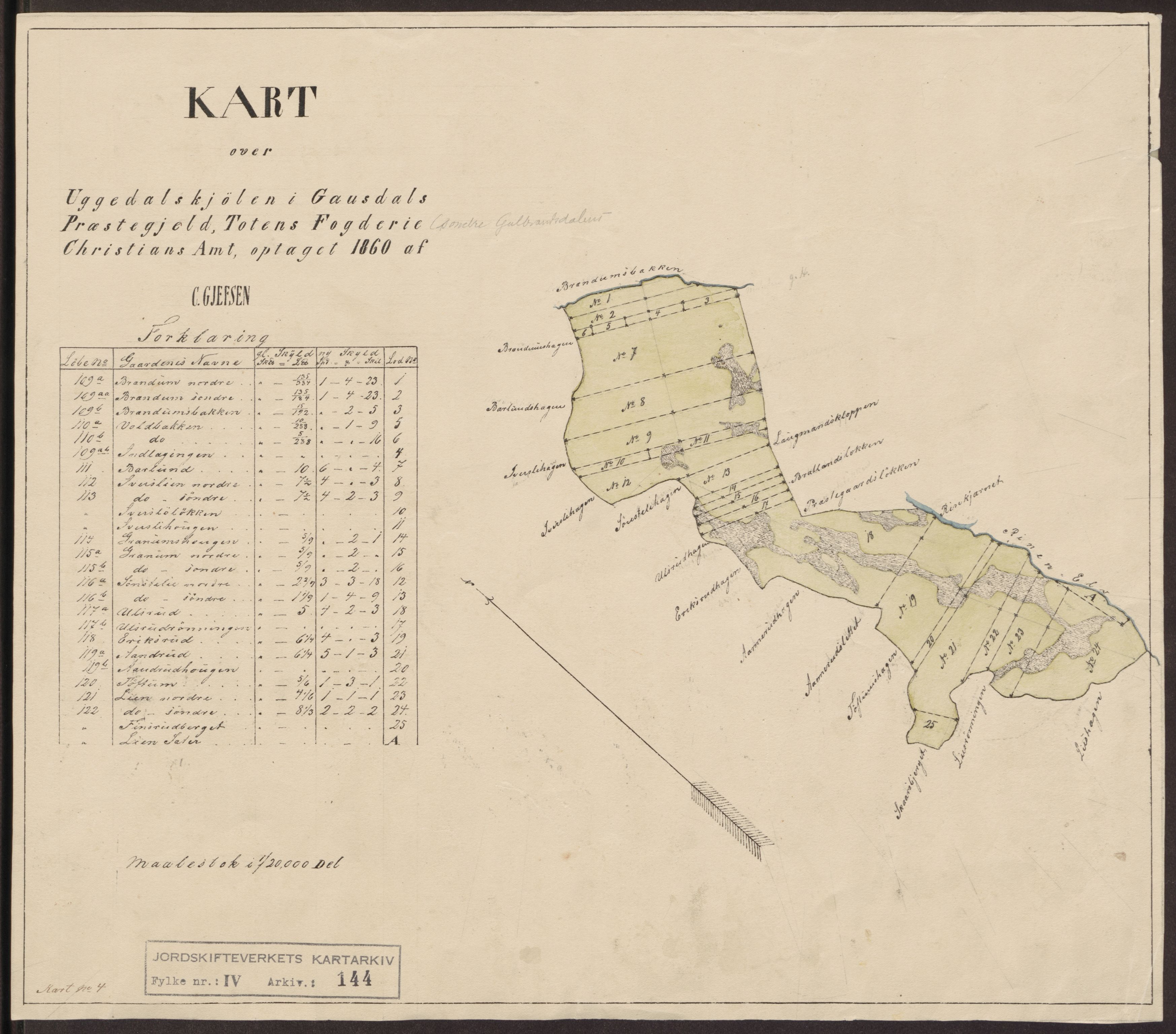 Jordskifteverkets kartarkiv, RA/S-3929/T, 1859-1988, p. 192