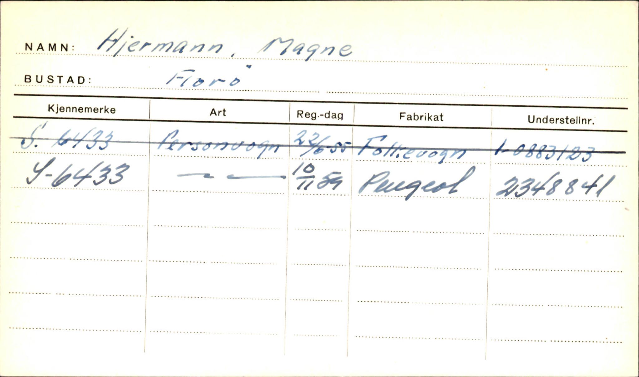 Statens vegvesen, Sogn og Fjordane vegkontor, SAB/A-5301/4/F/L0001A: Eigarregister Fjordane til 1.6.1961, 1930-1961, p. 509