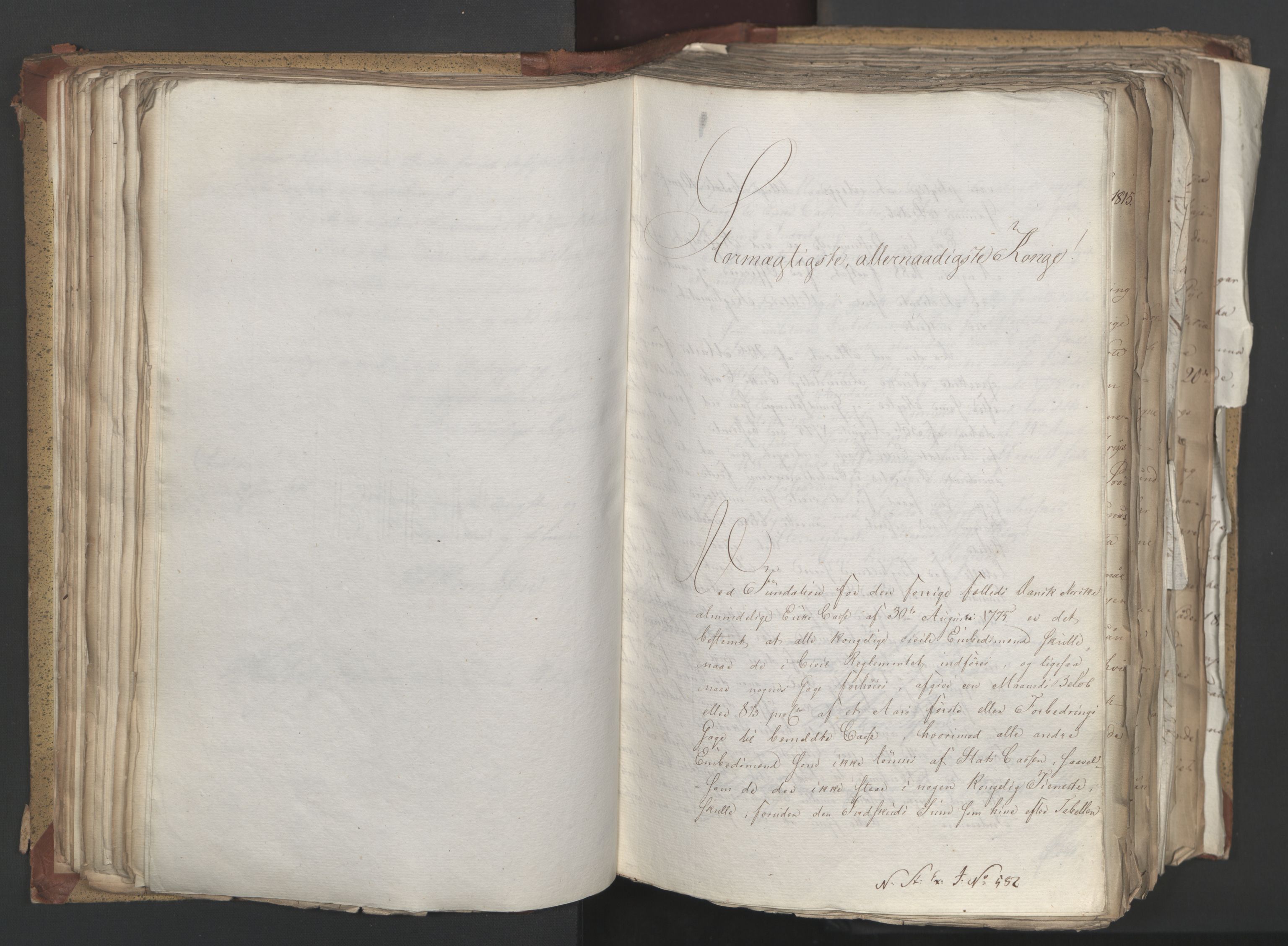 Statsrådsavdelingen i Stockholm, AV/RA-S-1003/D/Da/L0003: Regjeringsinnstillinger nr. 519-787, 1815, p. 136