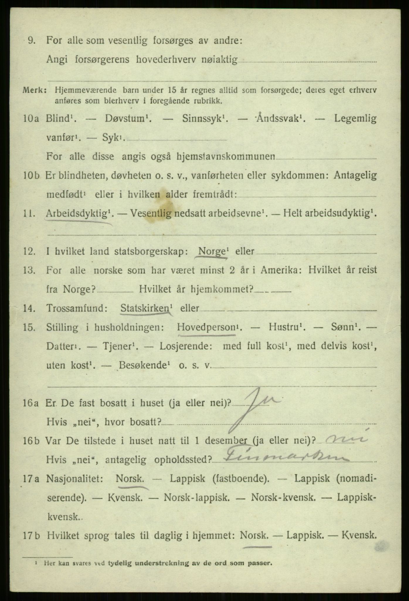 SATØ, 1920 census for Trondenes, 1920, p. 15379