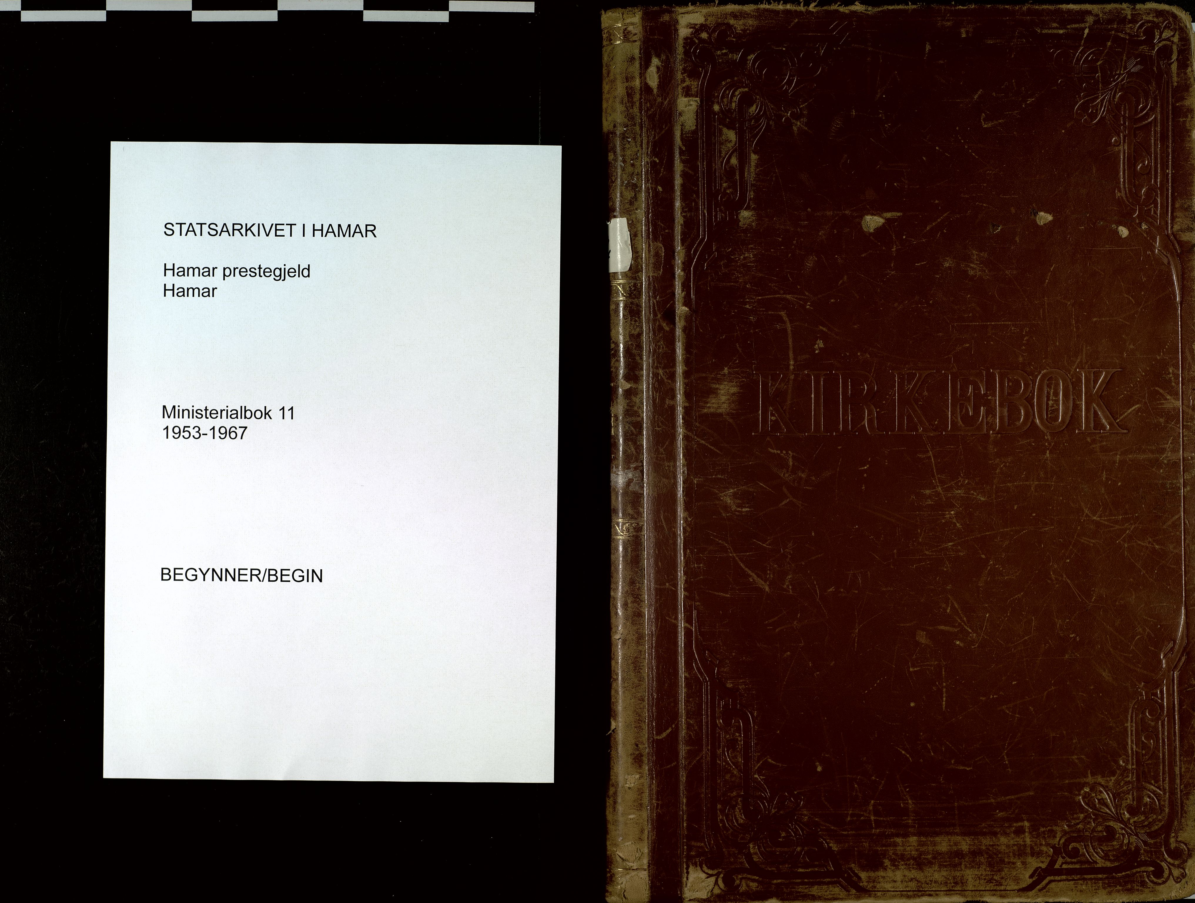 Hamar prestekontor, AV/SAH-DOMPH-002/H/Ha/Haa/L0011: Parish register (official) no. 11, 1953-1967