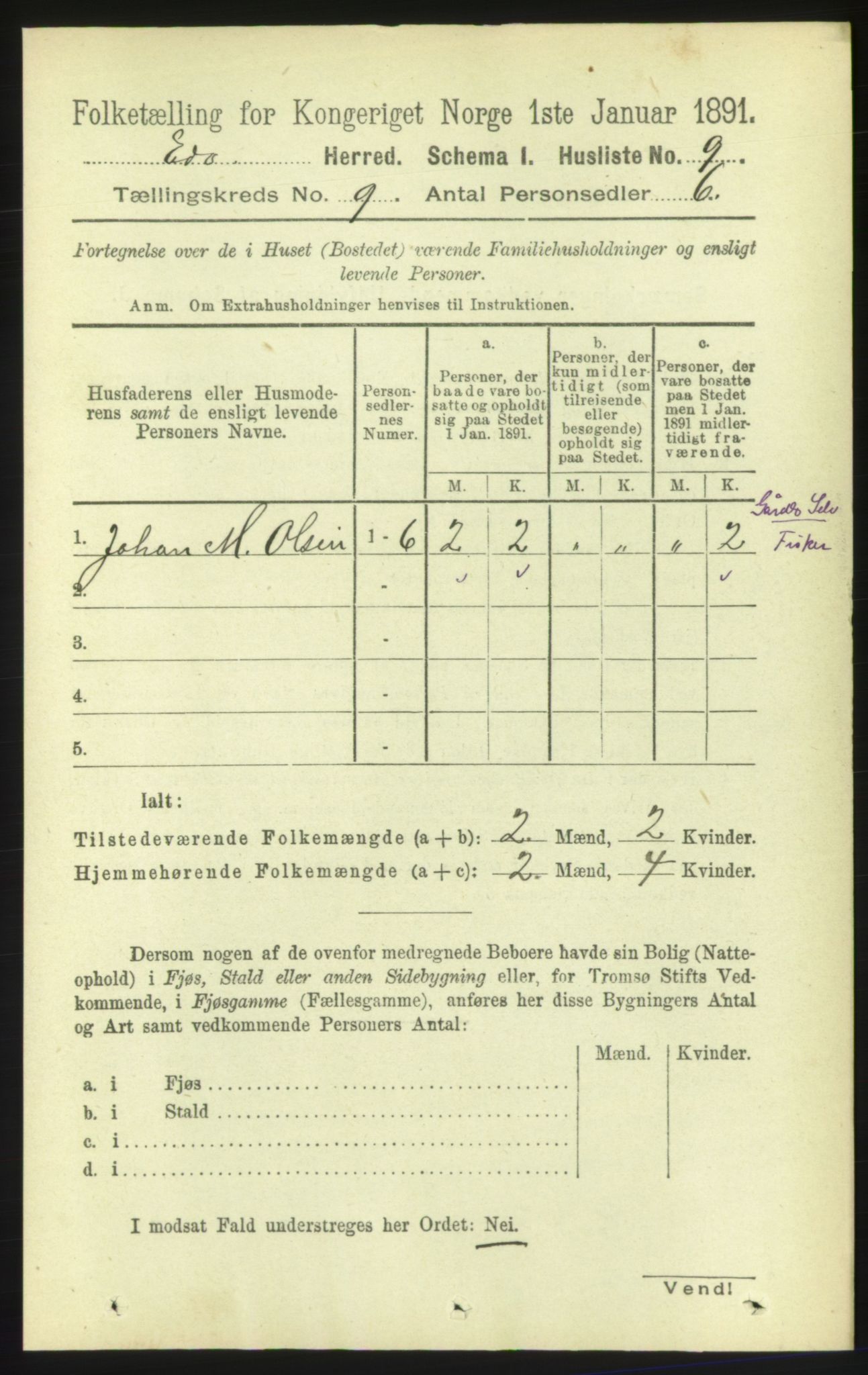 RA, 1891 census for 1573 Edøy, 1891, p. 2276