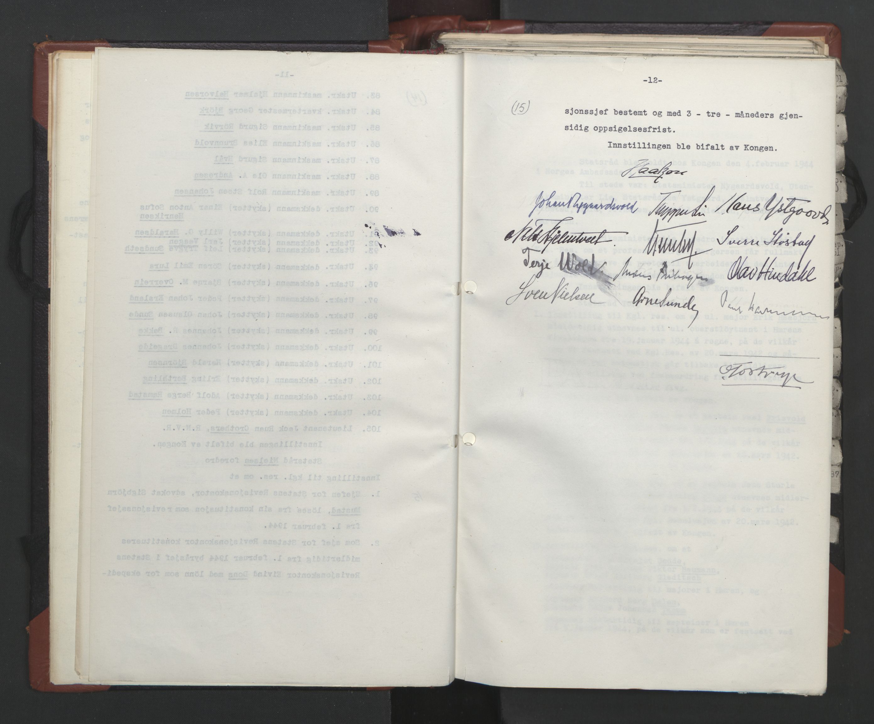 Statsrådssekretariatet, AV/RA-S-1001/A/Ac/L0124: Kgl. res. 14/1-30/6, 1944, p. 14