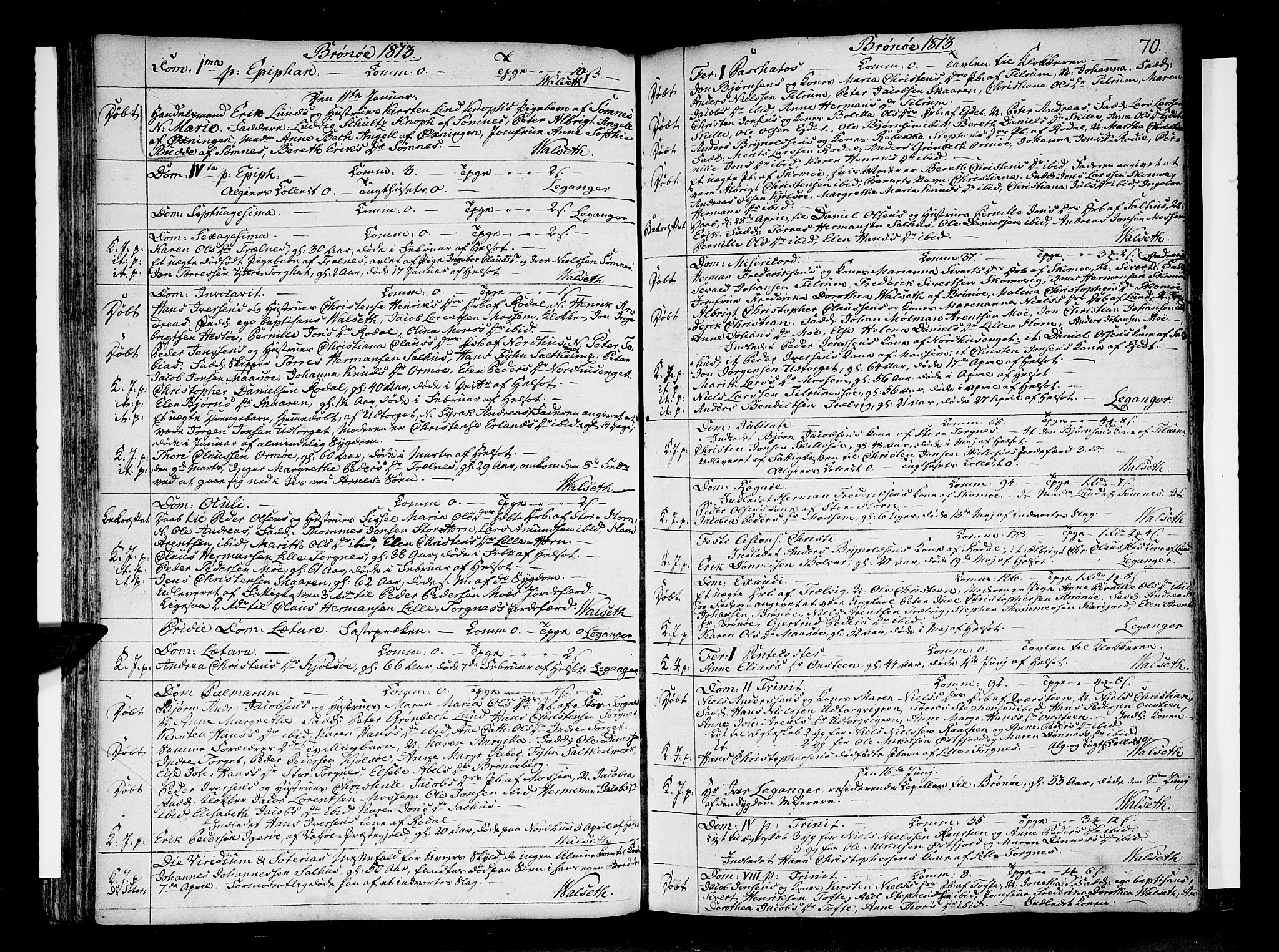 Ministerialprotokoller, klokkerbøker og fødselsregistre - Nordland, SAT/A-1459/813/L0196: Parish register (official) no. 813A06, 1804-1819, p. 70