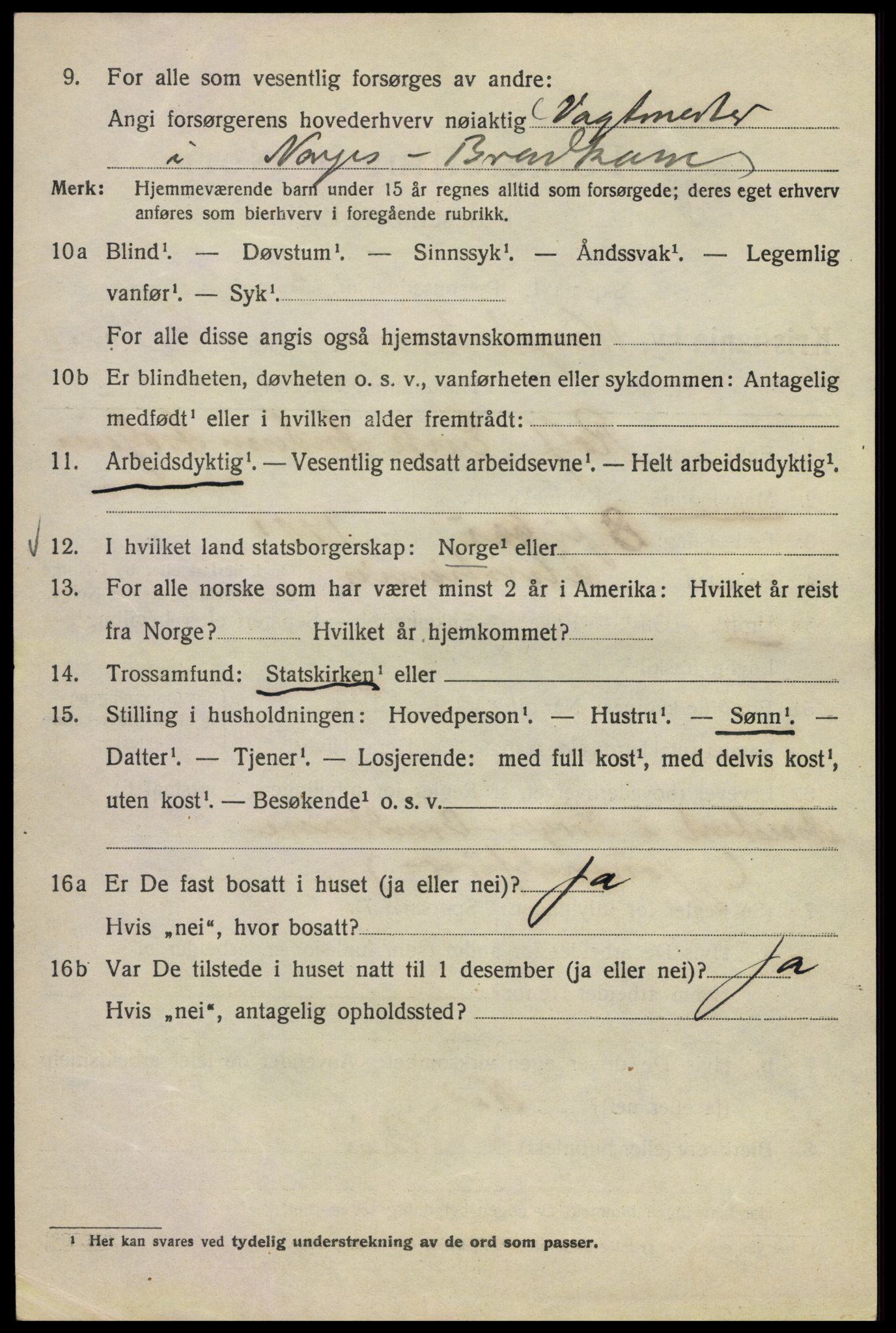 SAO, 1920 census for Kristiania, 1920, p. 650820