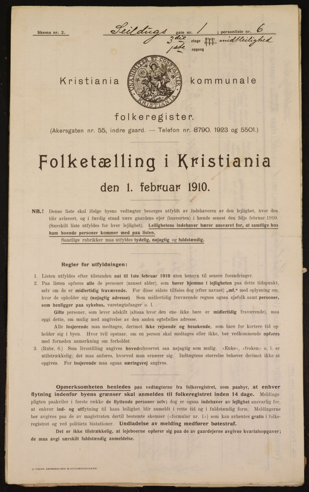 OBA, Municipal Census 1910 for Kristiania, 1910, p. 89620