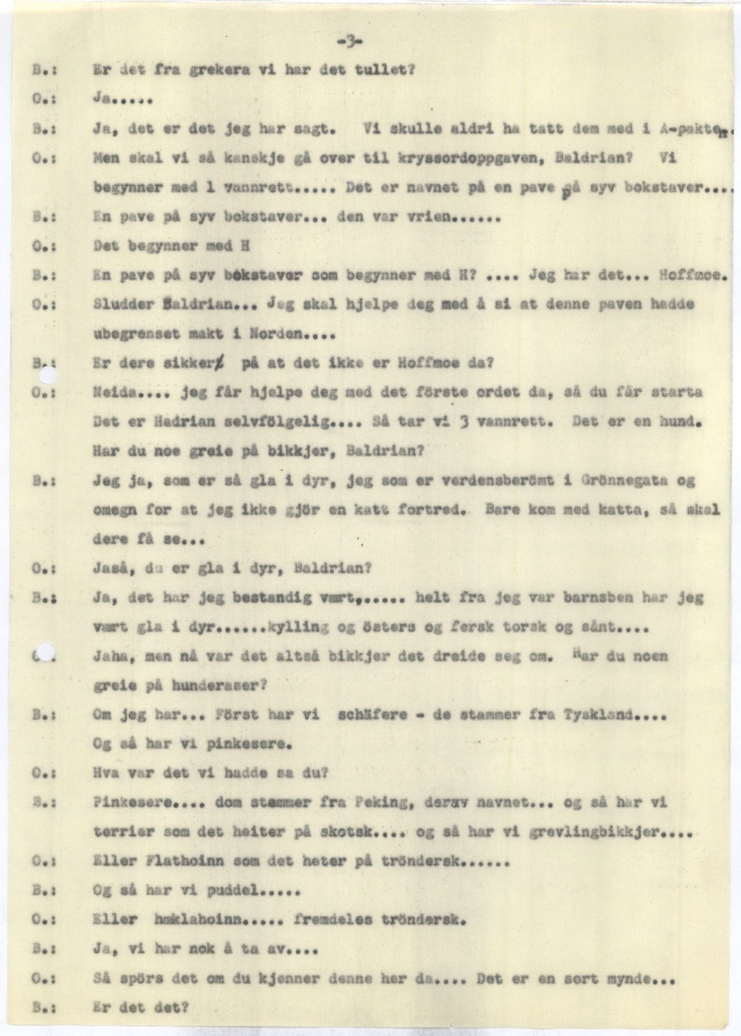 Otto Nielsen, TRKO/PA-1176/F/L0005/0007: Revytekster og viser / Baldrian i Trønderlaget