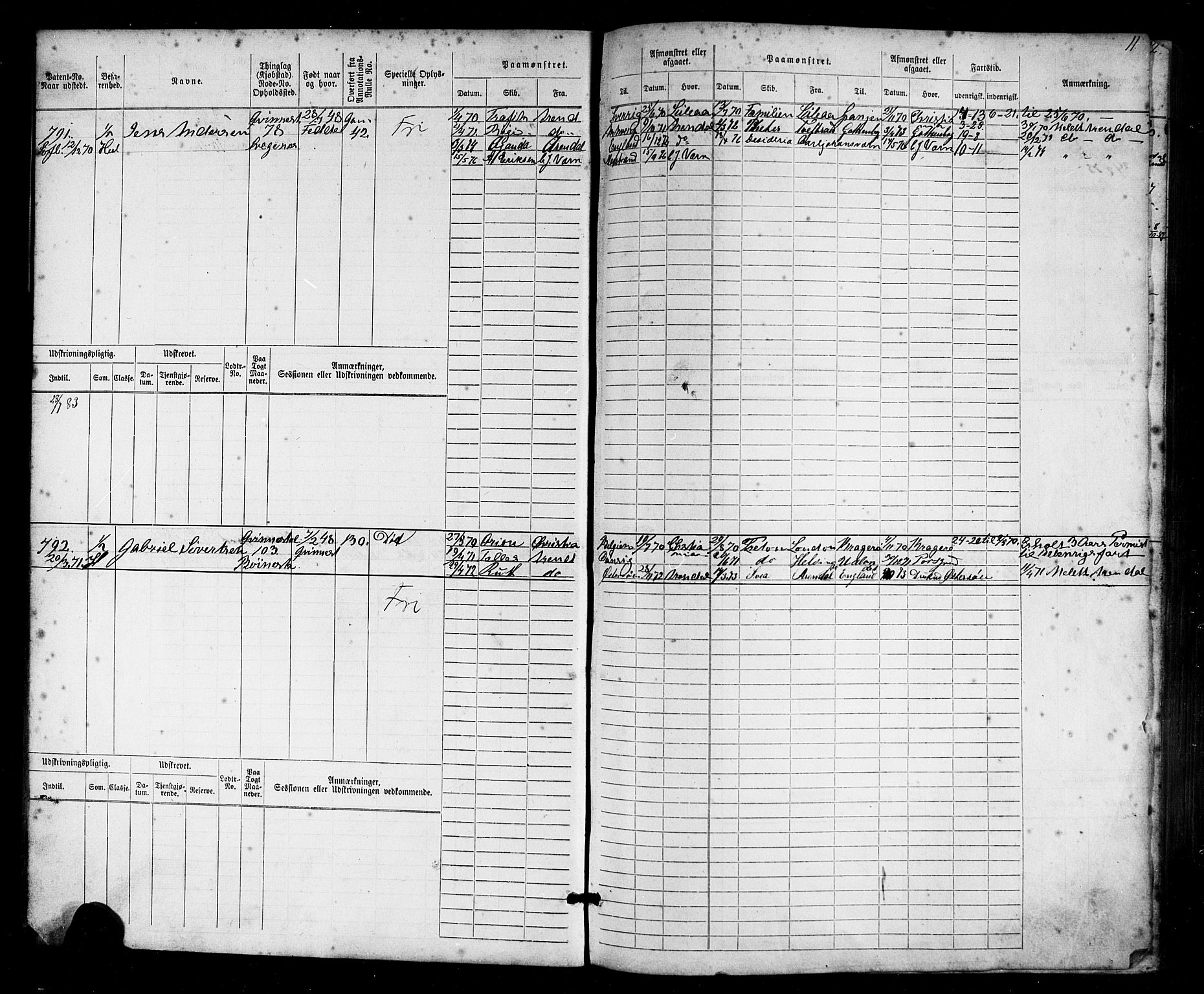 Flekkefjord mønstringskrets, AV/SAK-2031-0018/F/Fb/L0009: Hovedrulle nr 771-1533, Æ-6, 1868-1900, p. 12